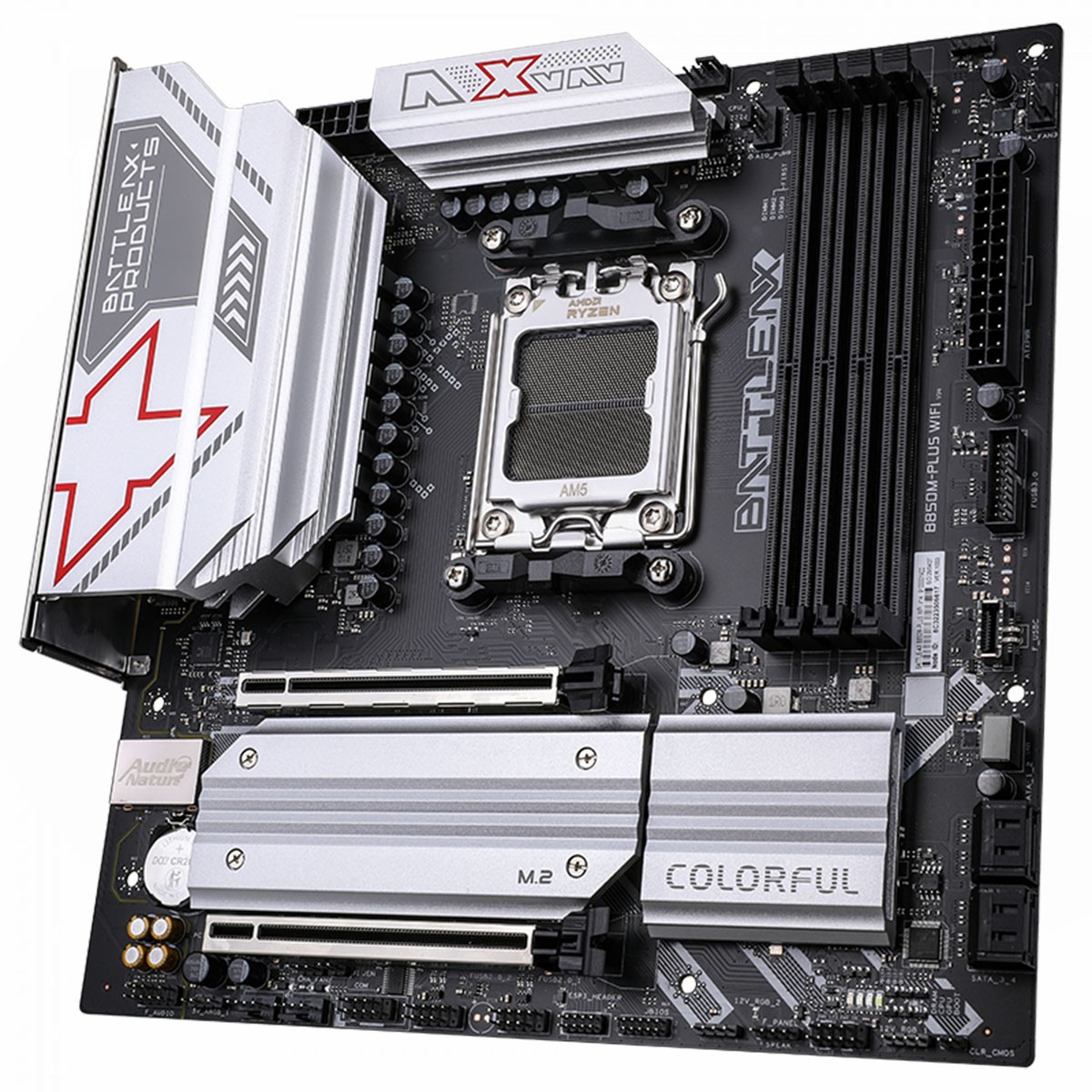 Placa Mãe Colorful Battle-AX B850M-PLUS WIFI V14, Chipset B850, AMD AM5, MATX, DDR5