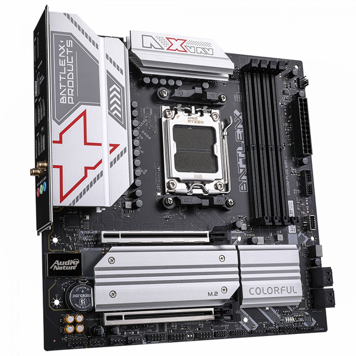 Placa Mãe Colorful Battle-AX B850M-PLUS WIFI V14, Chipset B850, AMD AM5, MATX, DDR5