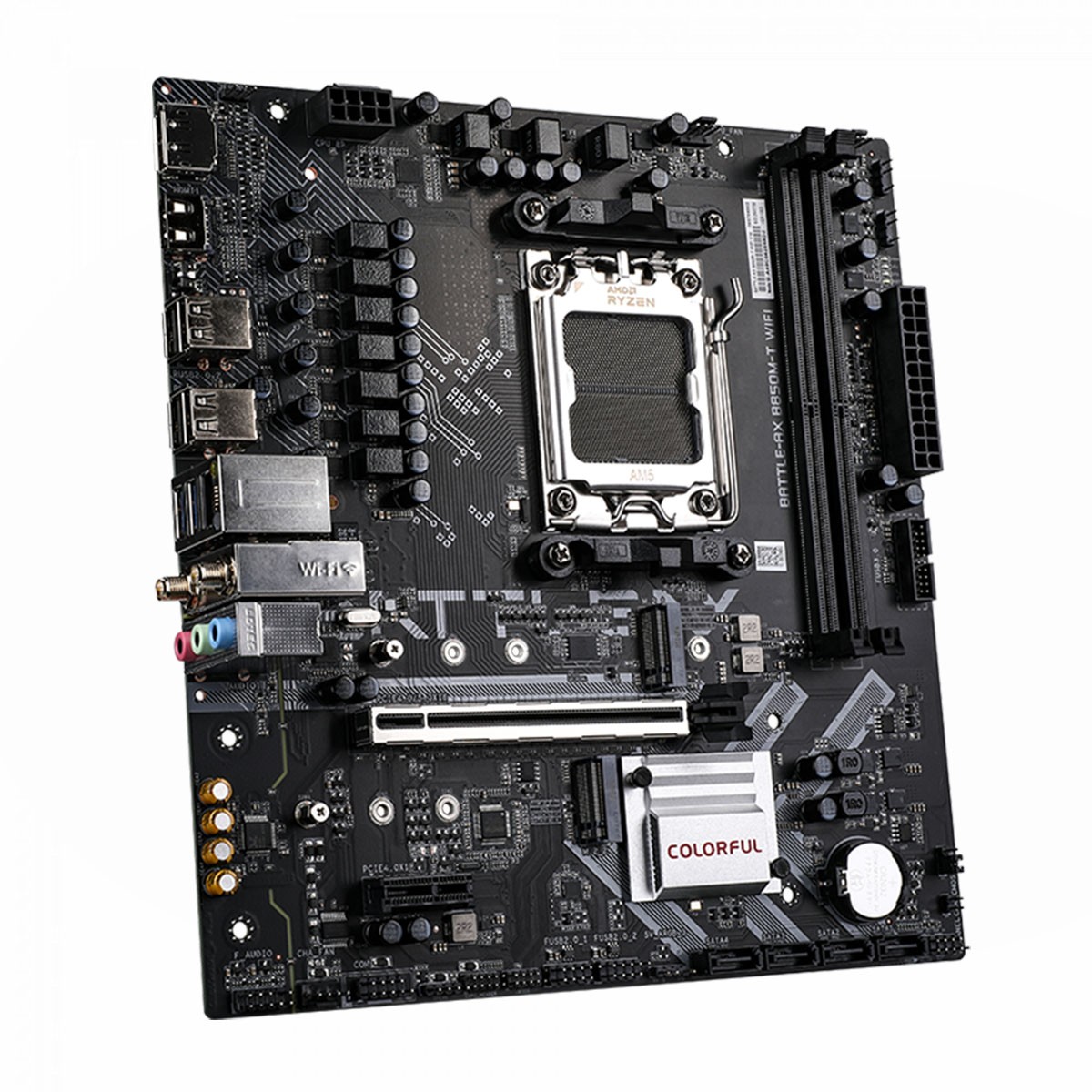 Placa Mãe Colorful Battle-AX B850M-T WIFI V14, Chipset B850, AMD AM5, MATX, DDR5