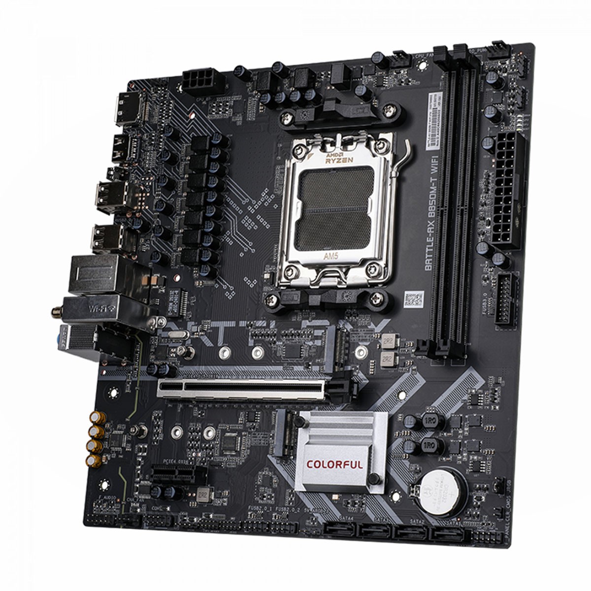Placa Mãe Colorful Battle-AX B850M-T WIFI V14, Chipset B850, AMD AM5, MATX, DDR5