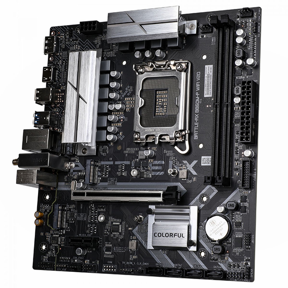 Placa Mãe Colorful Battle-AX B860M-P WIFI V20, Chipset B860, Intel LGA 1851, MATX, DDR5