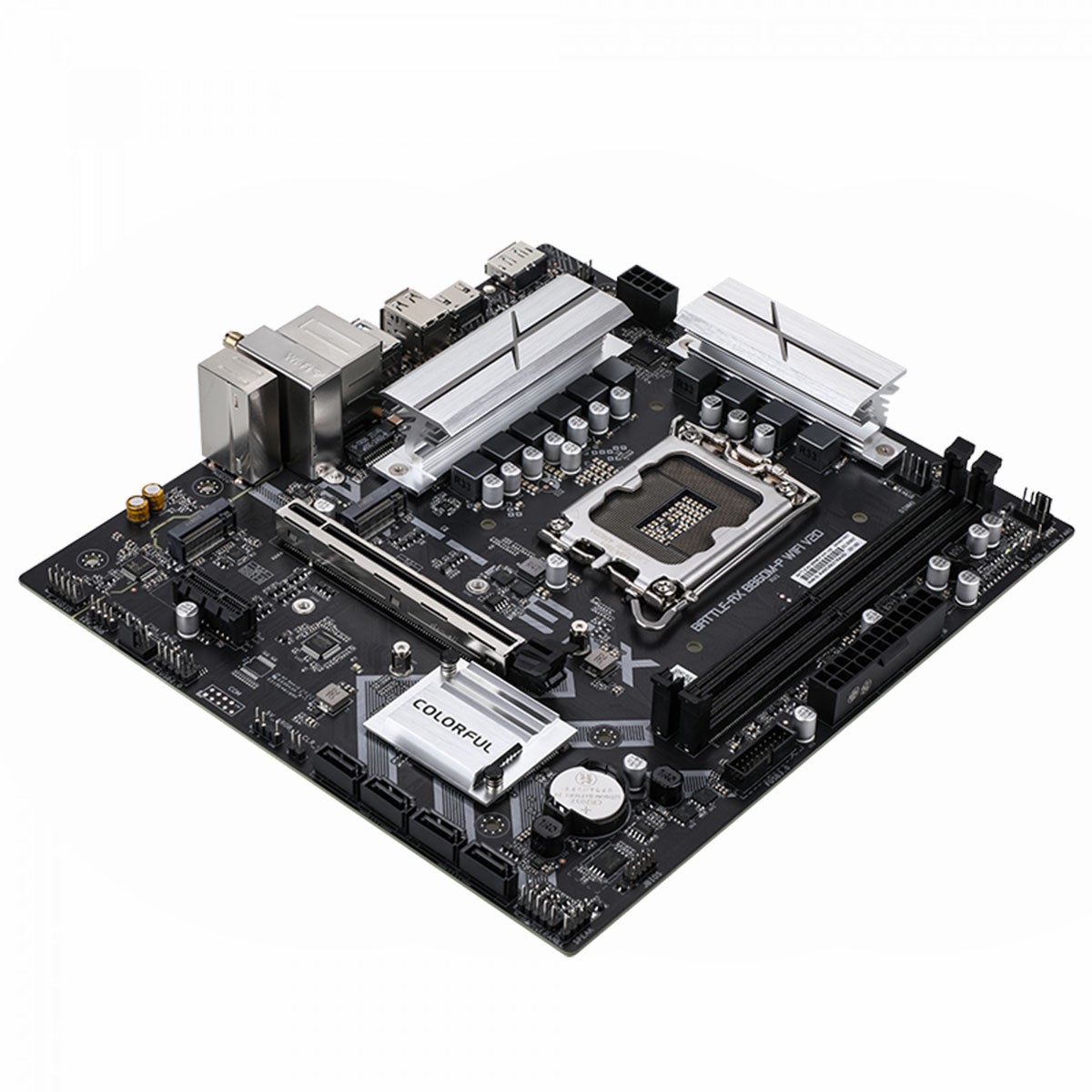 Placa Mãe Colorful Battle-AX B860M-P WIFI V20, Chipset B860, Intel LGA 1851, MATX, DDR5