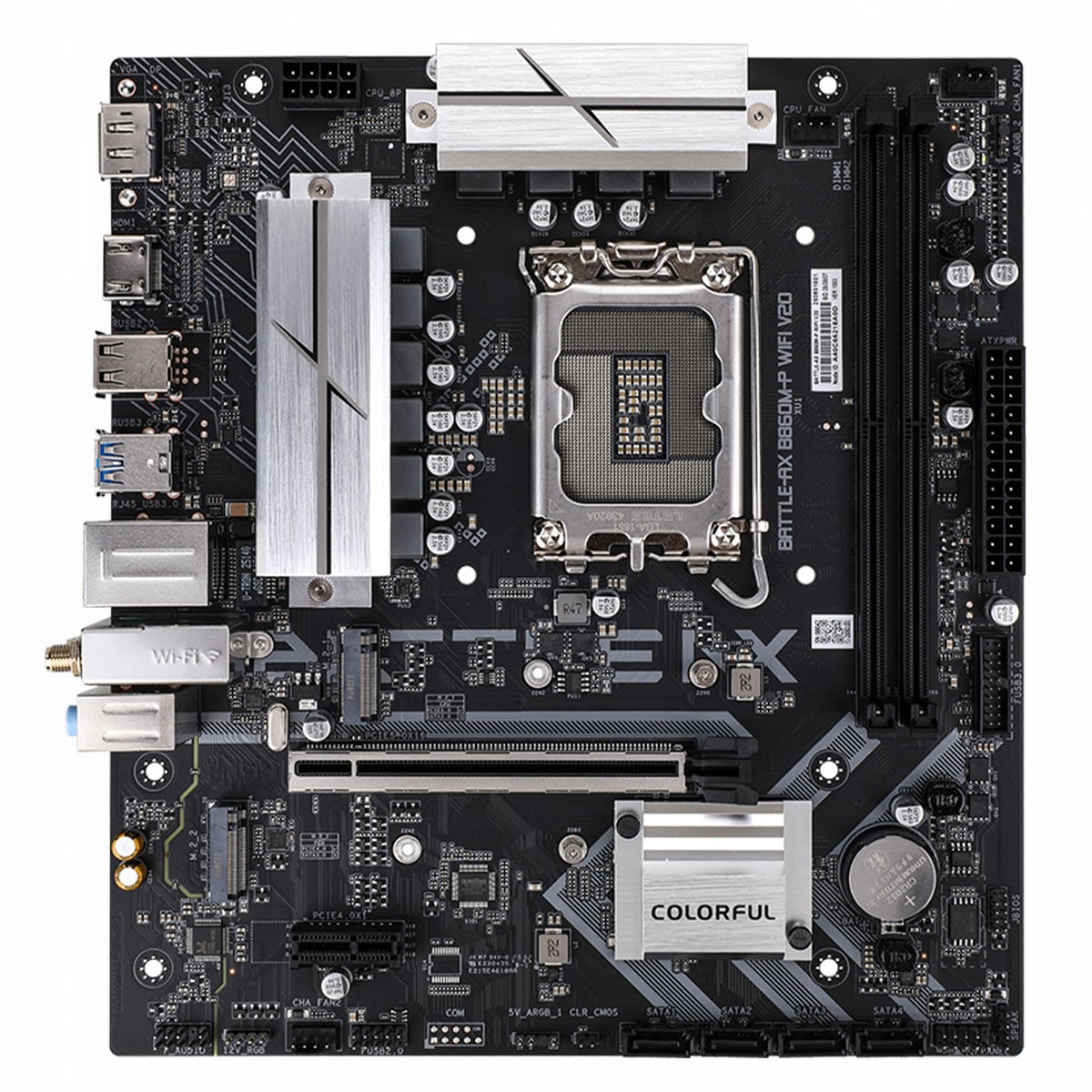 Placa Mãe Colorful Battle-AX B860M-P WIFI V20, Chipset B860, Intel LGA 1851, MATX, DDR5