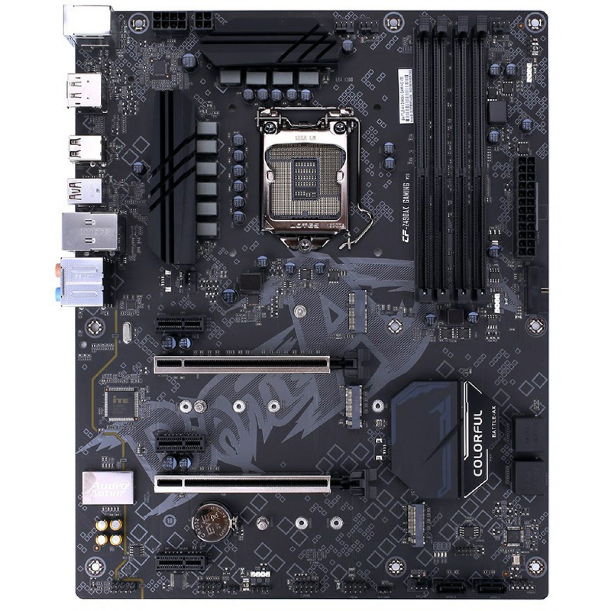 Placa Mãe Colorful BATTLE-AX Z490AK GAMING V20, Chipset Z490, Intel LGA 1200, AXT, DDR4, 110001206702