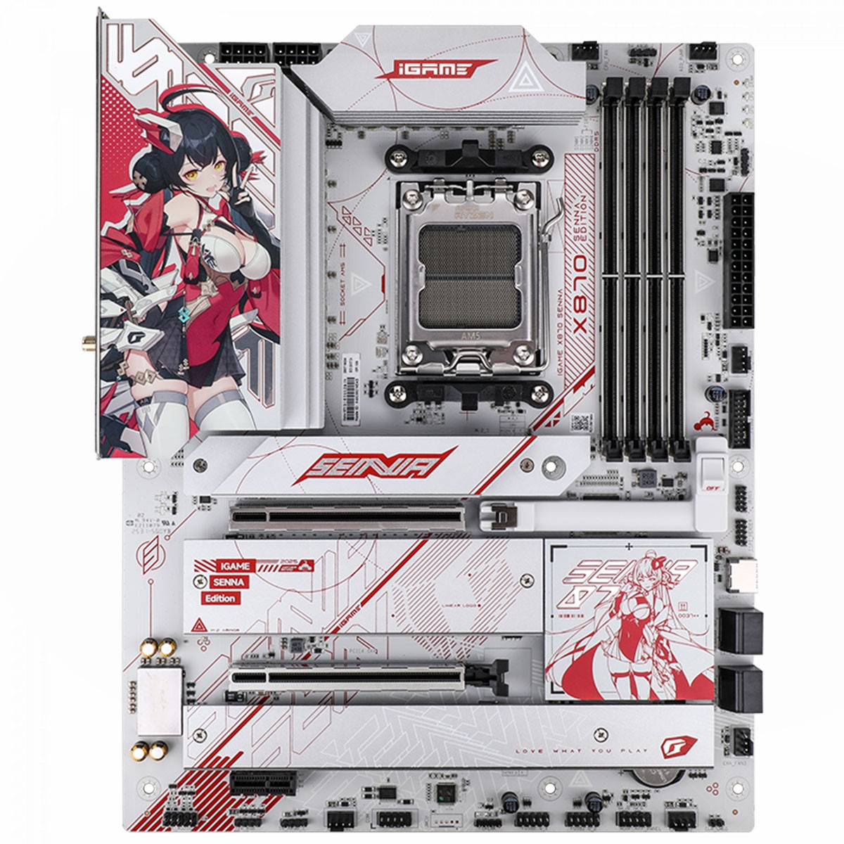 Placa Mãe Colorful iGame X870 Senna V14, Chipset X870, AMD AM5, ATX, DDR5