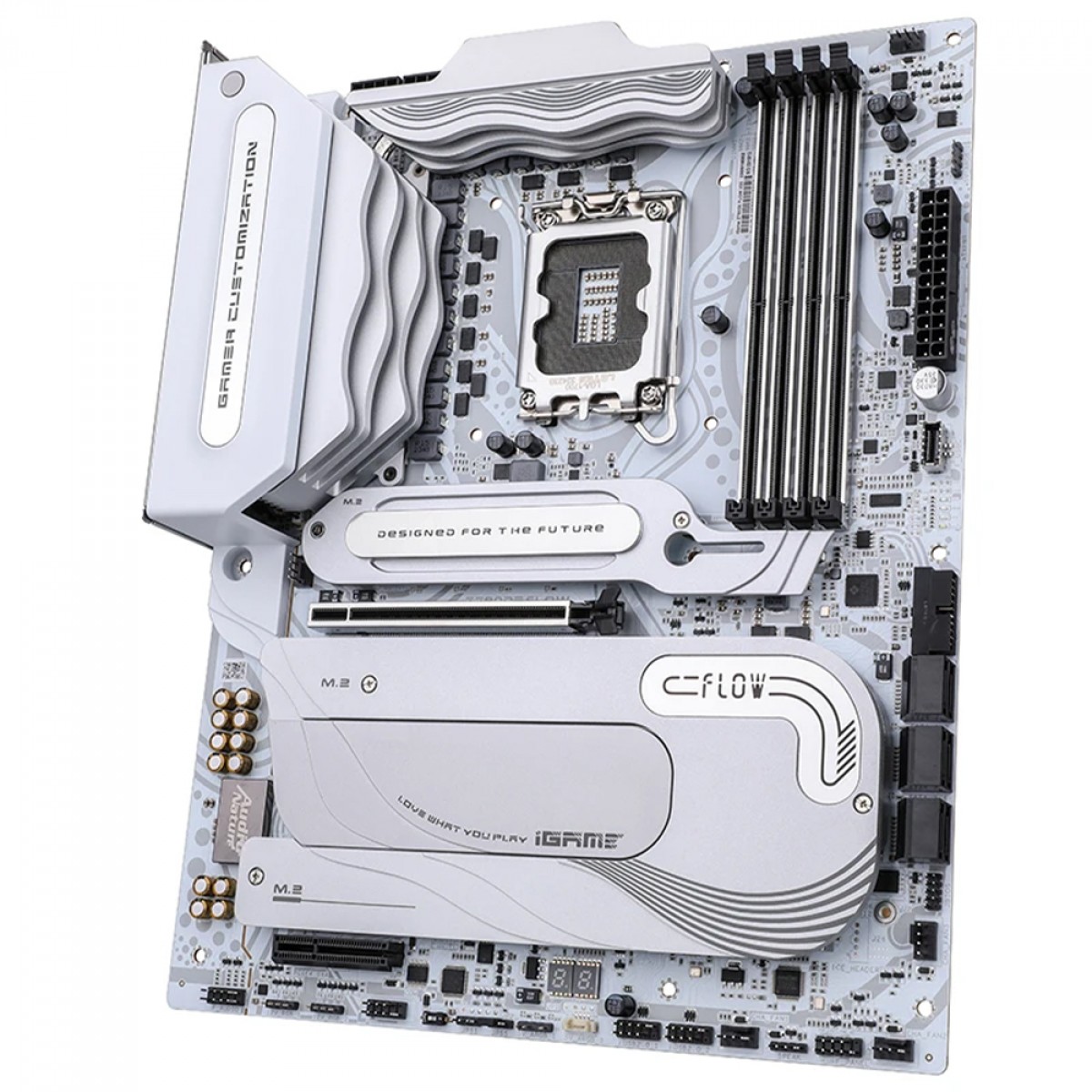 Placa Mãe Colorful iGame Z790D5 FLOW V20, Chipset Z790, Intel LGA 1700, ATX, DDR5, Branco