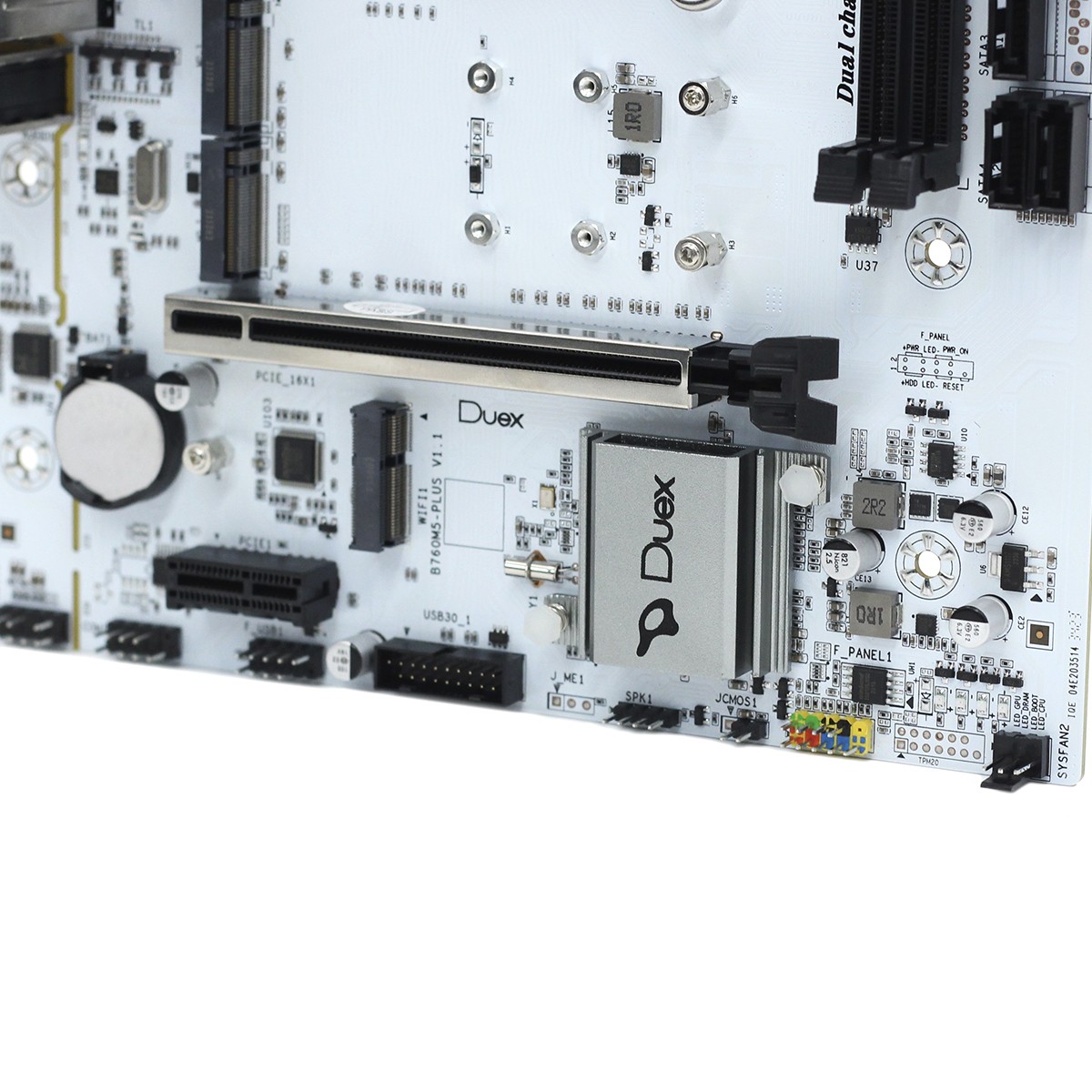 Placa Mãe Duex DX-B760ZG Gaming, Chipset B760, Intel LGA 1700, MATX, DDR5
