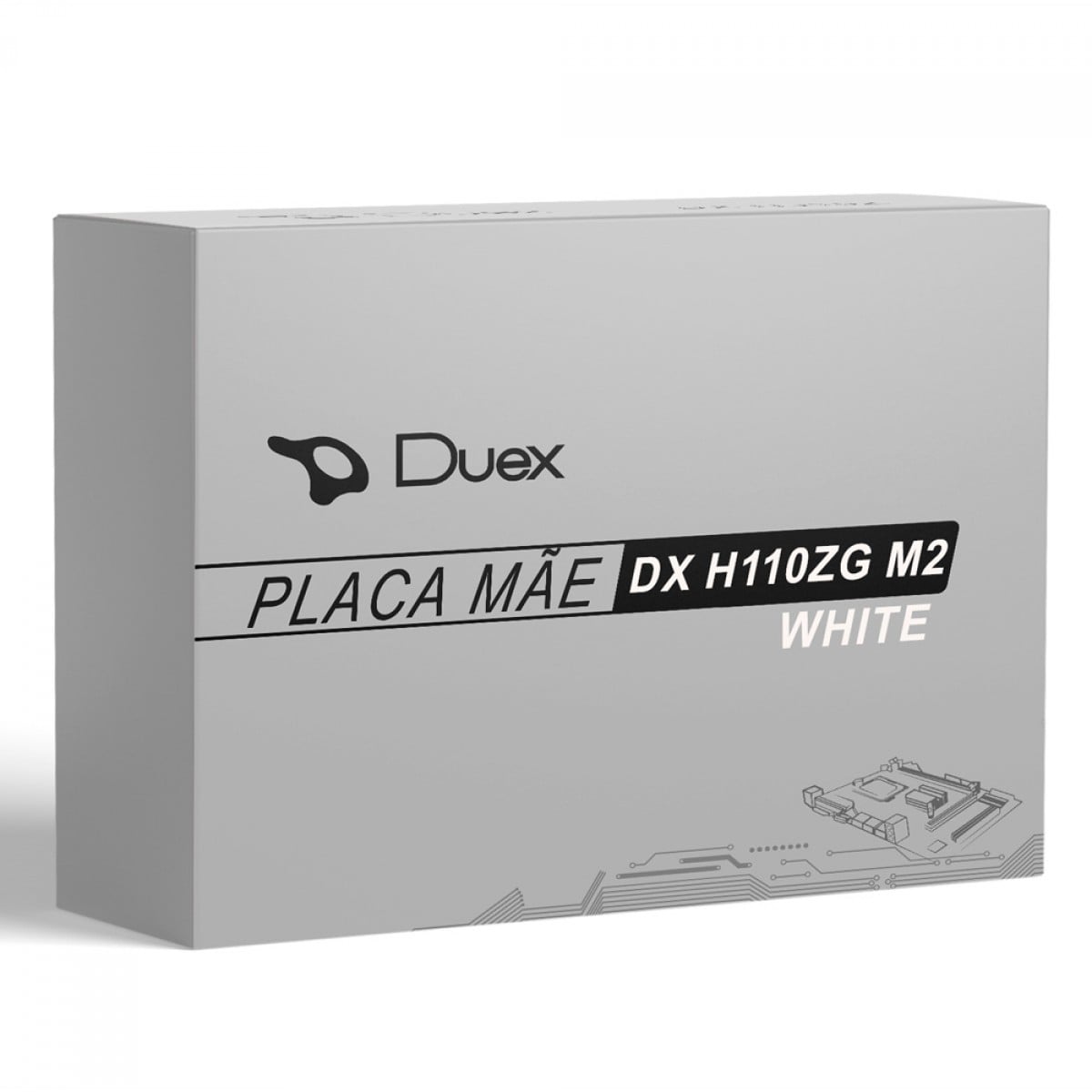 Placa Mãe Duex DX H110ZG M2, White, Chipset H110, Intel LGA 1151, MATX, DDR4