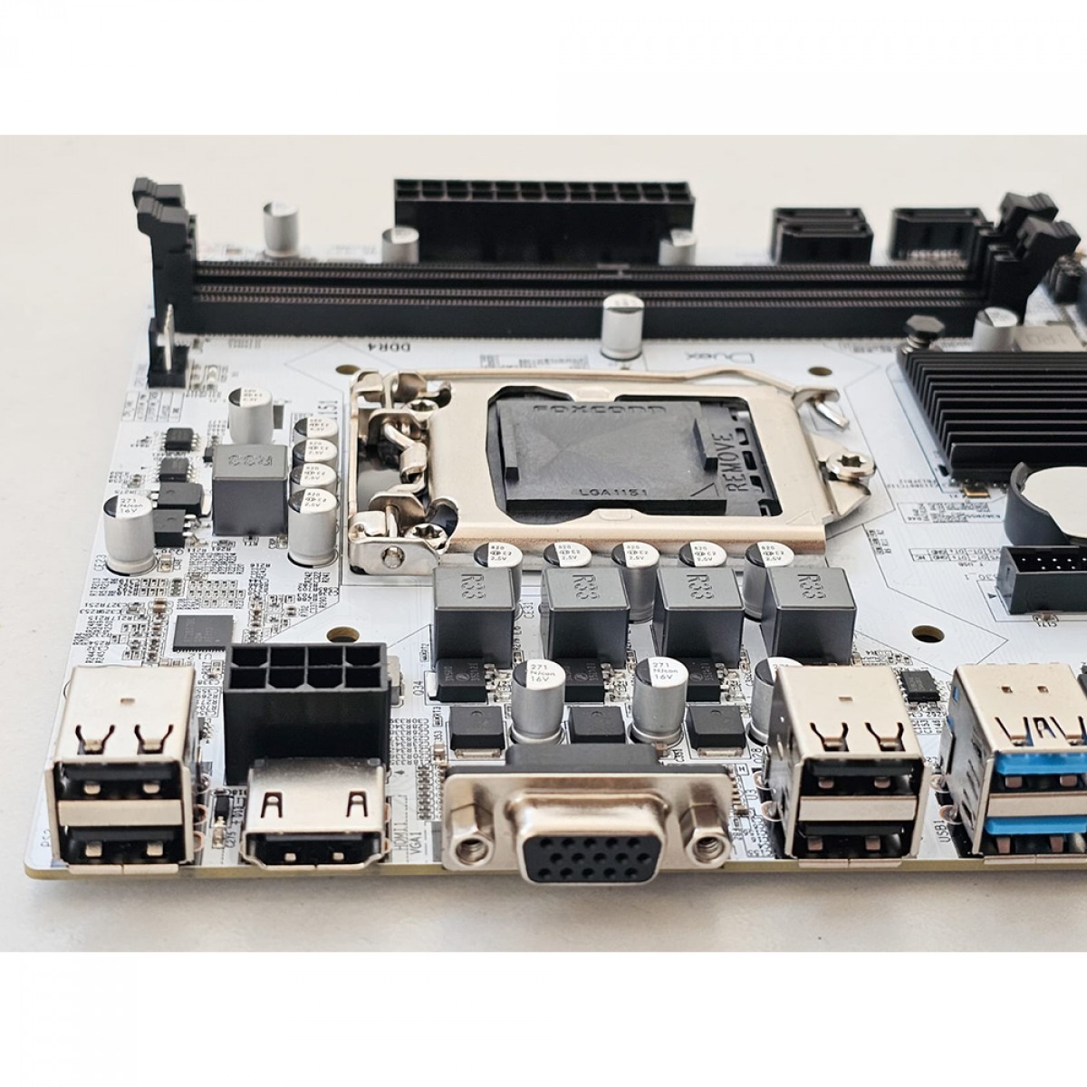Placa Mãe Duex DX H310ZG, Chipset H310, Intel LGA 1151, MATX, White, DDR4