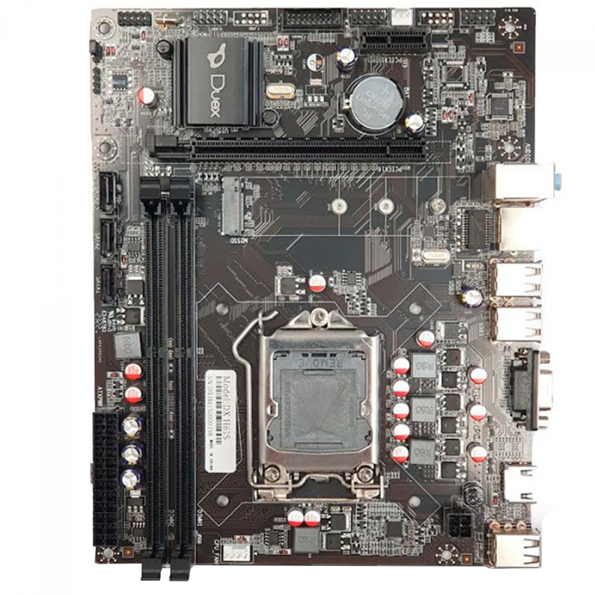 Placa Mãe Duex H61ST, Chipset H61, Intel LGA 1155, MATX, DDR3 
