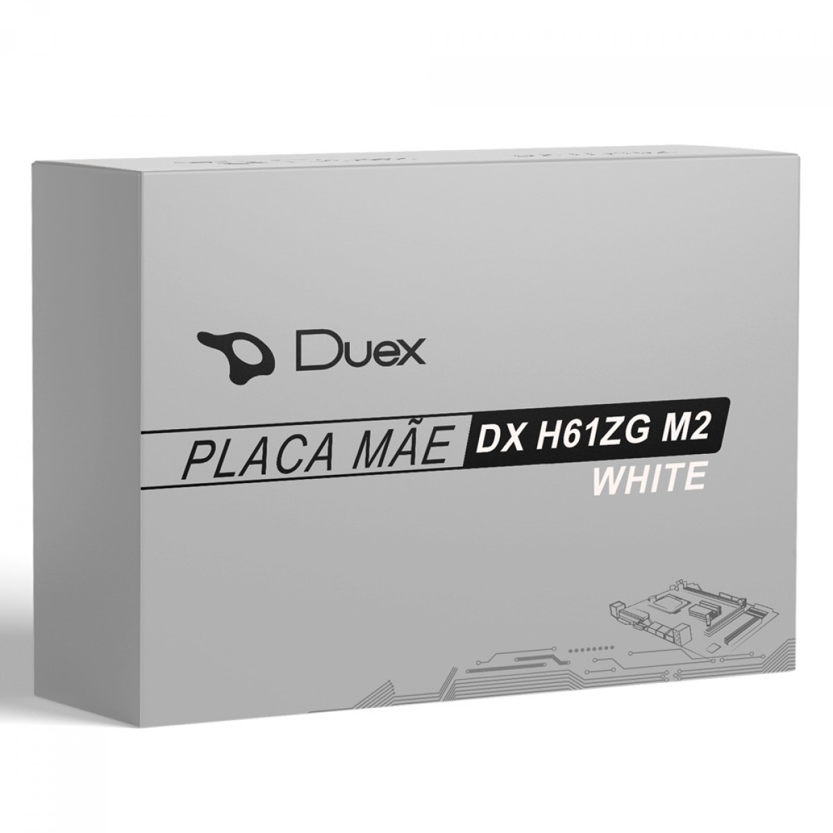 Placa Mãe Duex H61ZG M.2, White, Chipset H61, Intel LGA 1155, MATX, DDR3