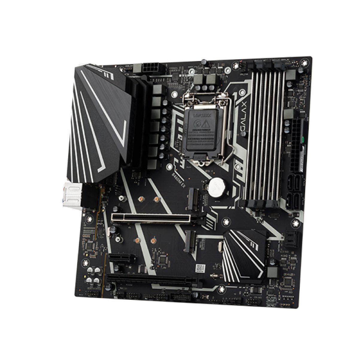 Placa Mãe Galax B460M EX, Chipset B460, Intel LGA 1200, mATX, DDR4, IB460MBGDEX1BW