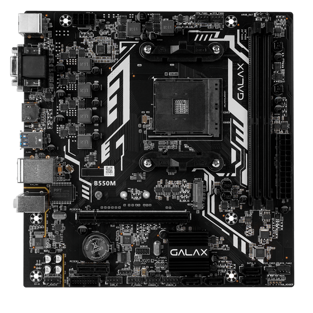 Placa Mãe GALAX B550M, Chipset B550, AMD AM4, mATX, AB550MAGCHY1CW