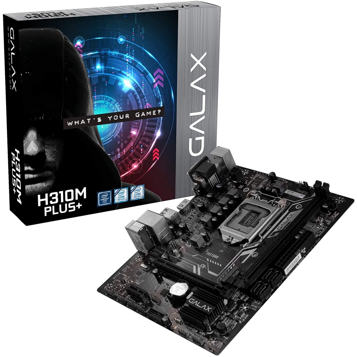 Placa Mãe Galax H310M Plus+, Chipset H310, Intel LGA 1151, mATX, DDR4