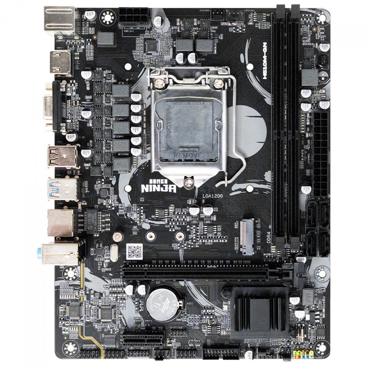Placa Mãe Gamer Ninja H510M, Chipset H510, Intel LGA 1200, M-ATX, DDR4, GN-MB-I510MD4