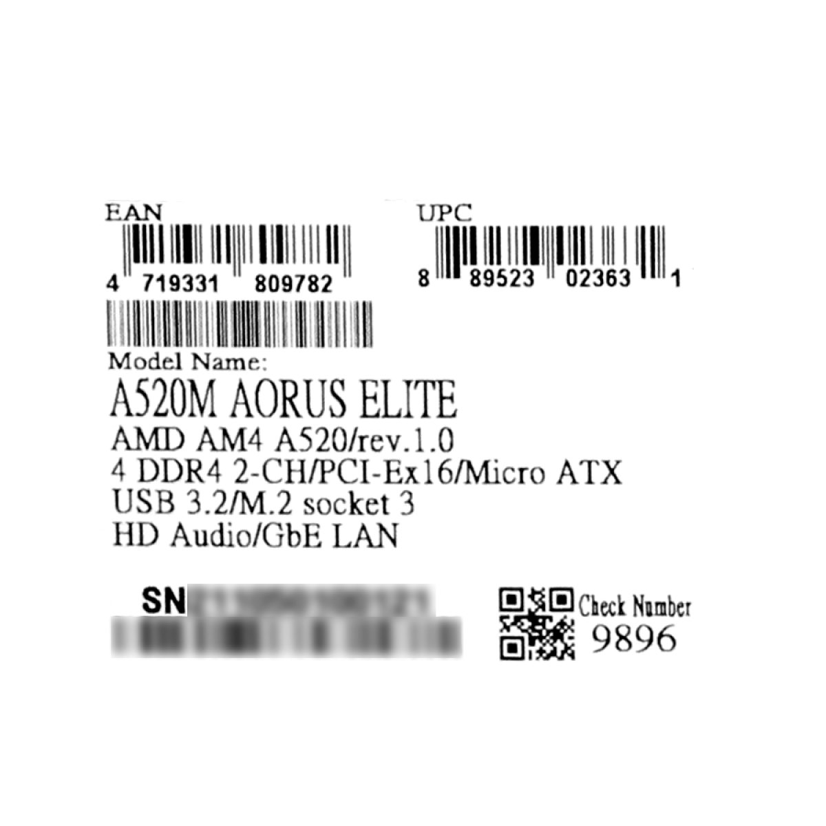 Placa Mãe Gigabyte A520M AORUS Elite, Chipset A520, AMD AM4, mATX, DDR4