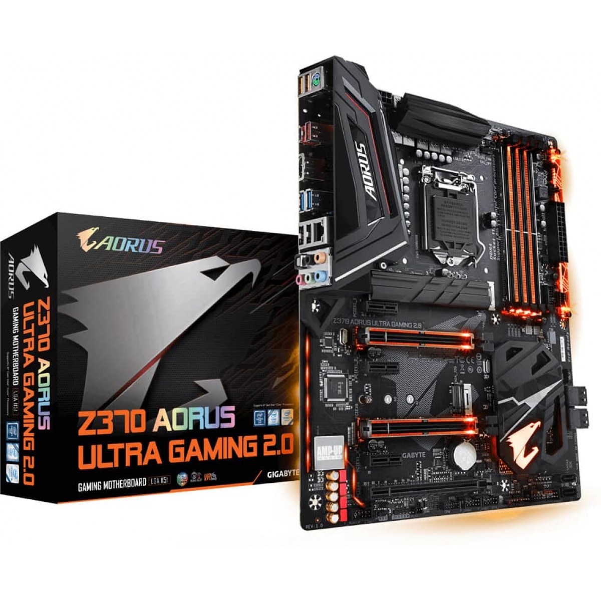 Placa Mãe Gigabyte AORUS Z370 AORUS Ultra Gaming, Chipset Z370, Intel LGA 1151, ATX, DDR4