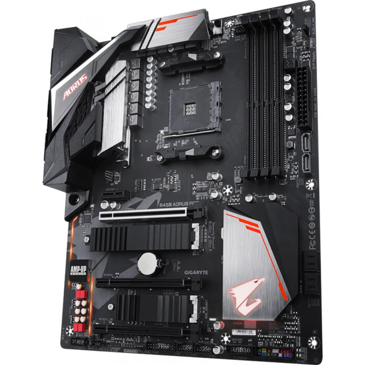 Placa Mãe Gigabyte B450 Aorus Pro, Chipset B450, AMD AM4, ATX, DDR4