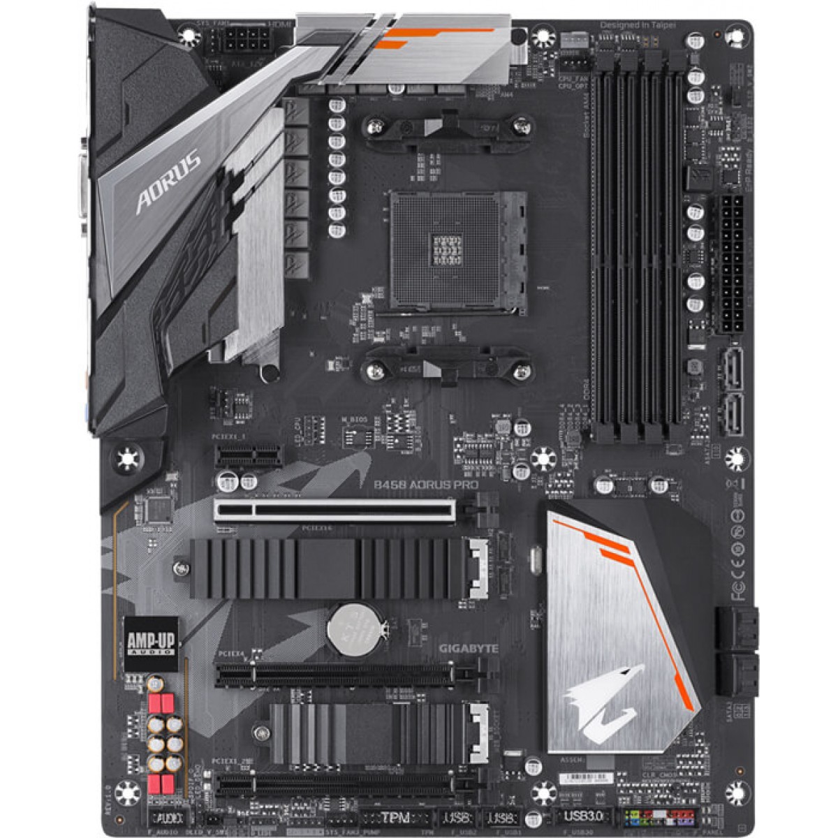 Placa Mãe Gigabyte B450 Aorus Pro, Chipset B450, AMD AM4, ATX, DDR4