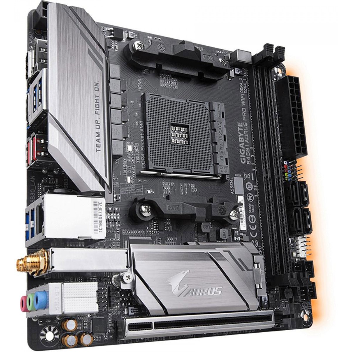 Placa Mãe Gigabyte B450 I Aorus Pro Wifi, Chipset B450, AMD AM4, Mini-ATX, DDR4
