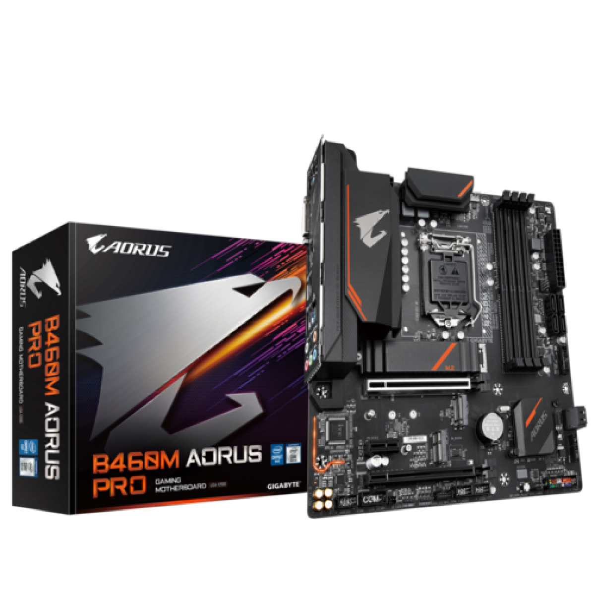 Placa Mãe Gigabyte B460M AORUS PRO, Chipset B460, Intel LGA 1200, mATX, DDR4