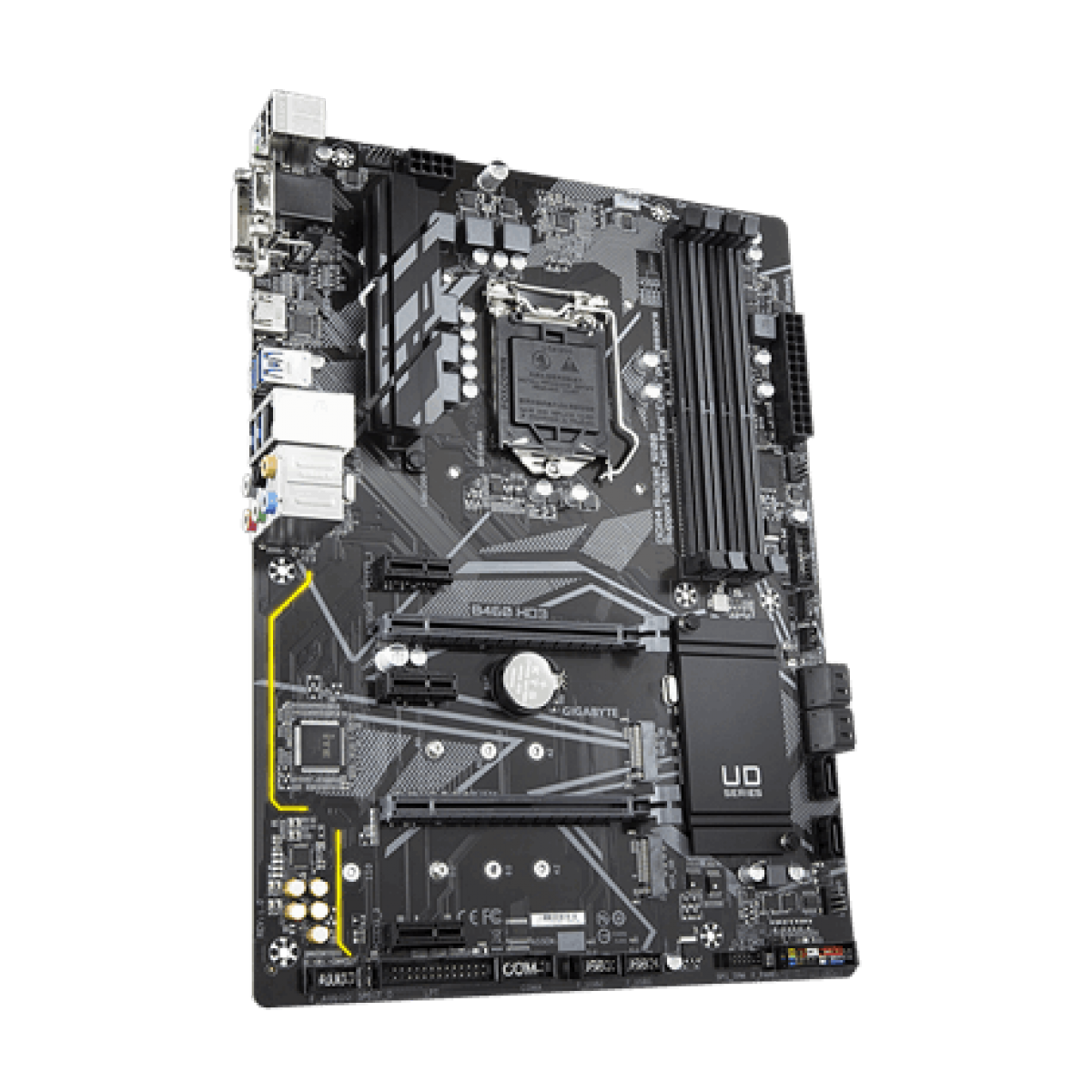 Placa Mãe Gigabyte B460 HD3, Chipset B460, Intel LGA 1200, ATX, DDR4