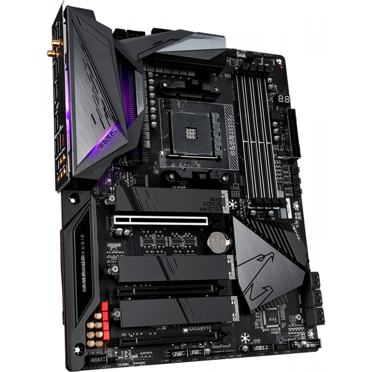 Placa Mãe Gigabyte B550 Aorus Master, Chipset B550, AMD AM4, ATX, DDR4 ...