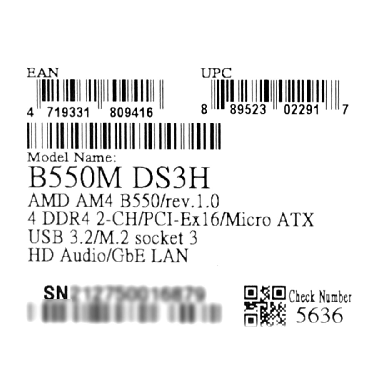 Placa Mãe Gigabyte B550M DS3H, Chipset B550, AMD AM4, mATX, DDR4