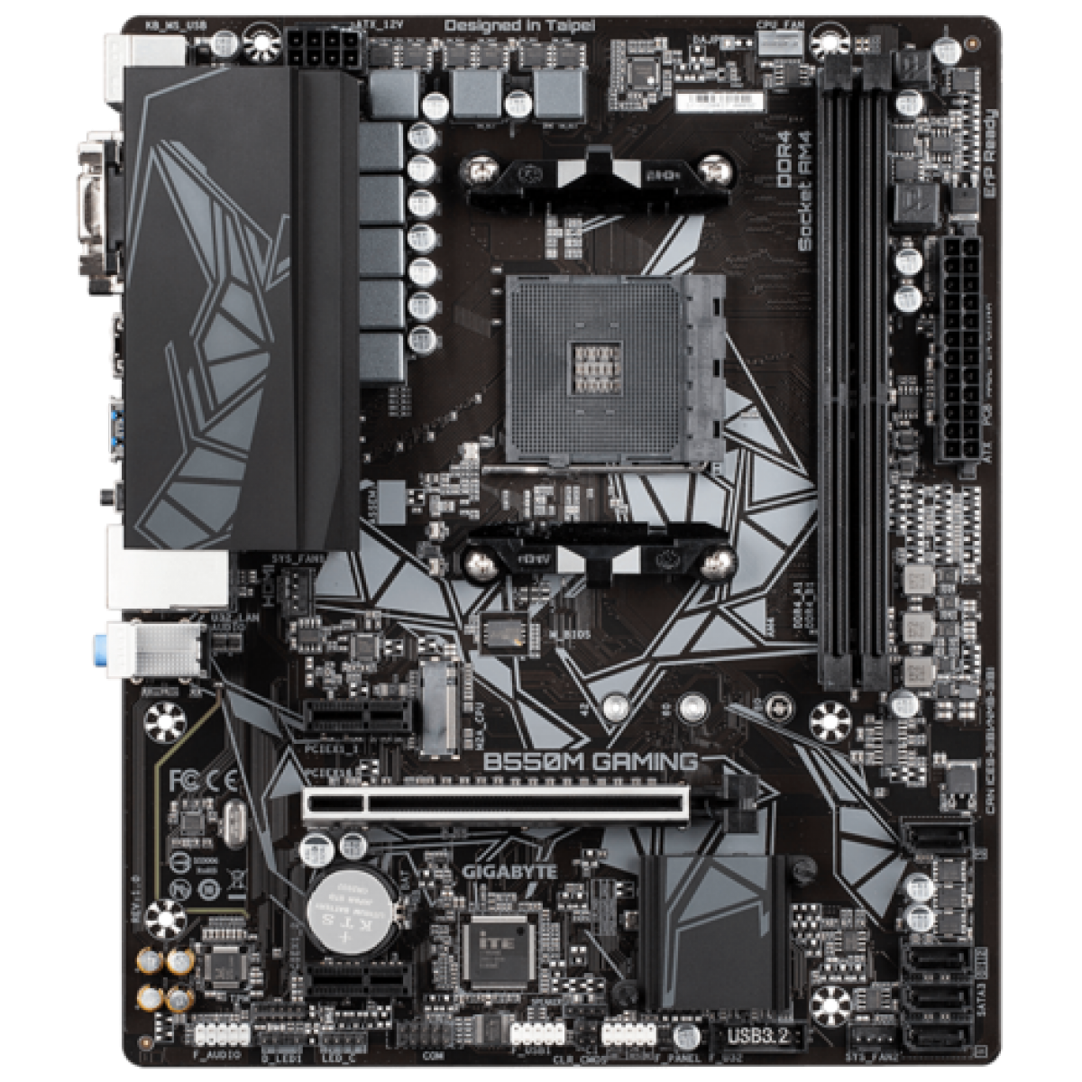Placa Mãe Gigabyte B550M Gaming, Chipset B550, AMD AM4, mATX, DDR4