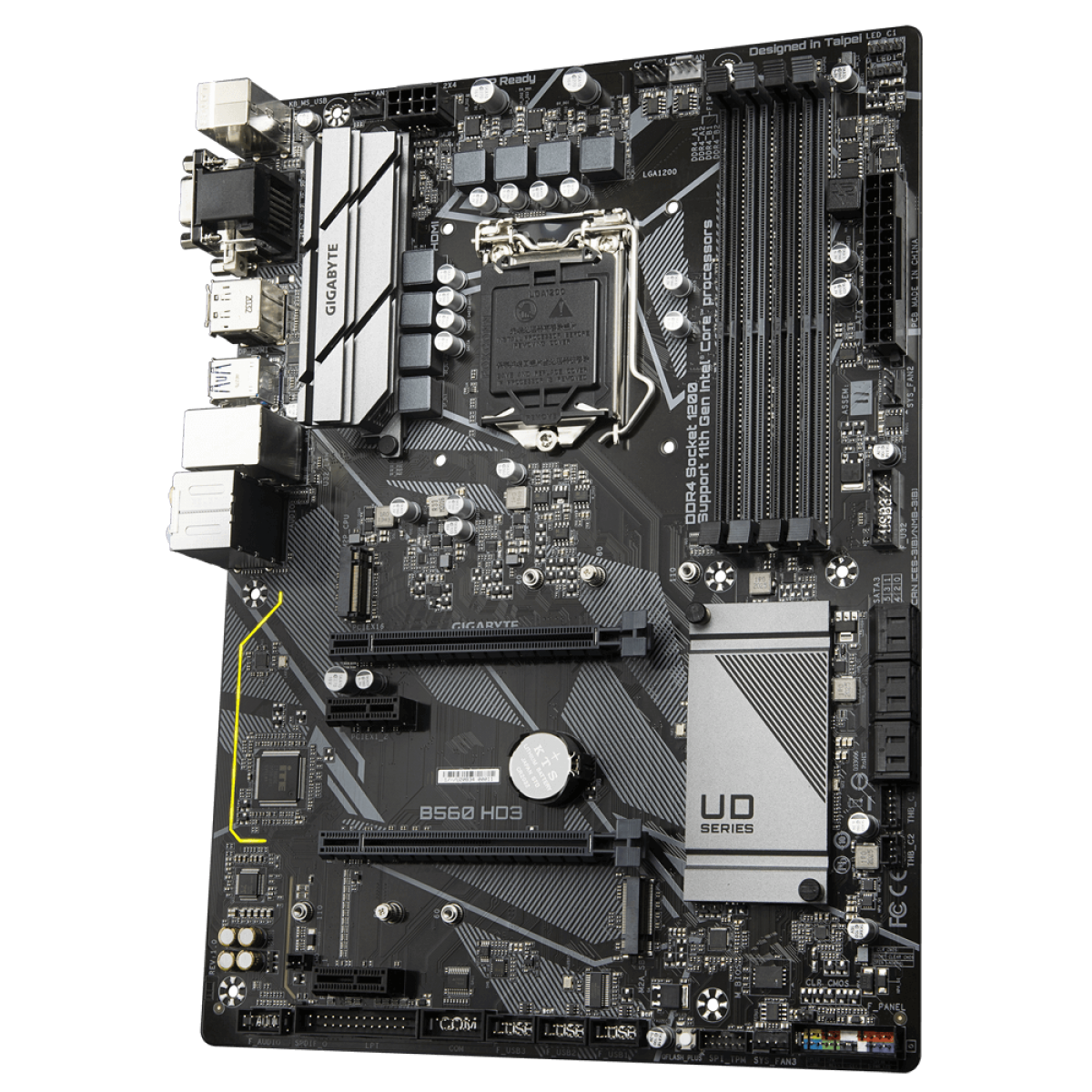 Placa Mãe Gigabyte B560 HD3, Chipset B560, LGA 1200, ATX, DDR4, GA-B560-HD3