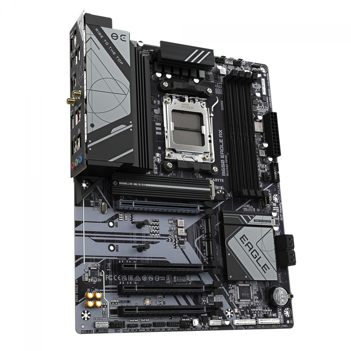 Placa Mãe Gigabyte B650 Eagle AX, Chipset B650, AMD AM5, ATX, DDR5