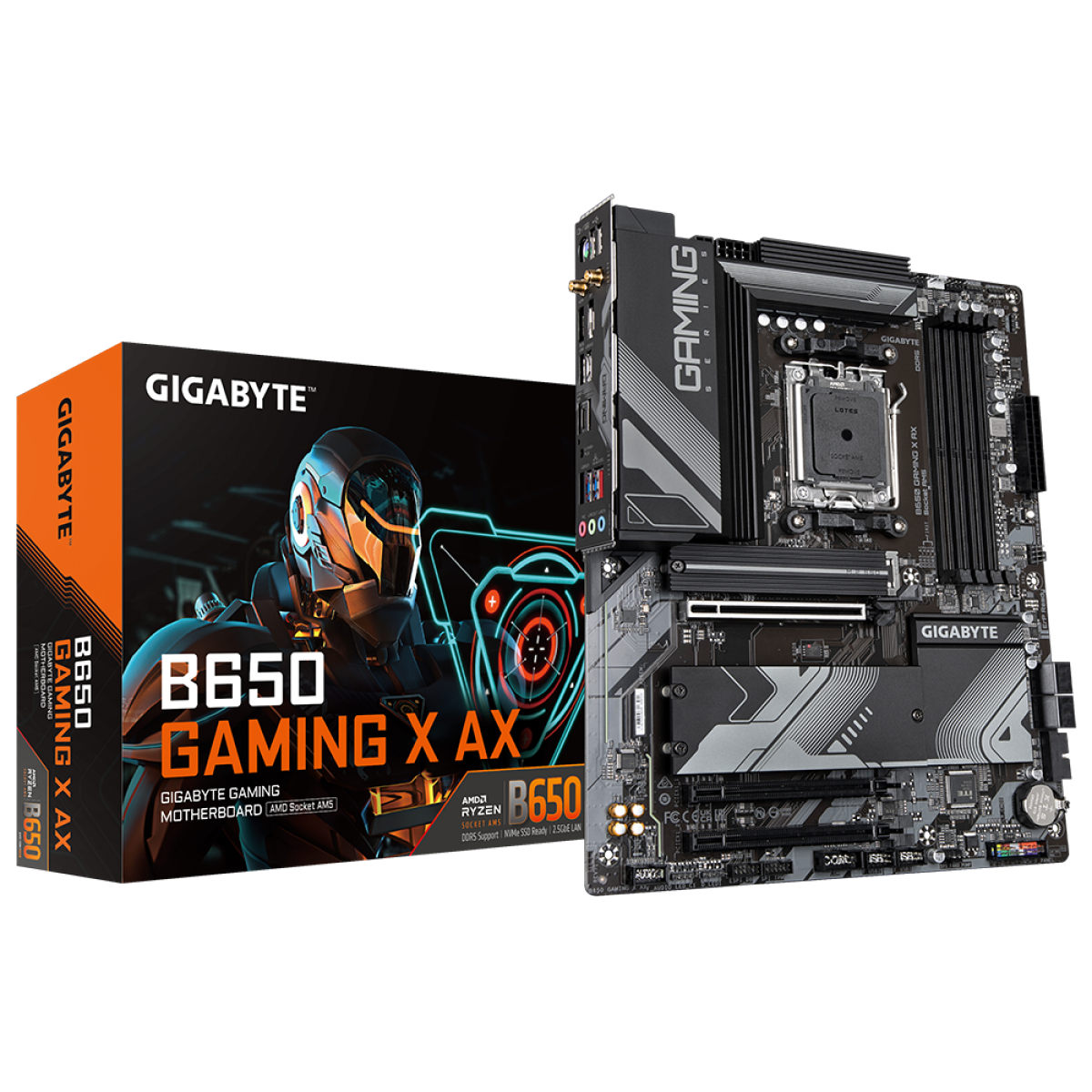 Placa Mãe Gigabyte B650 Gaming X AX, Chipset B650, WIFI, AMD AM5, ATX, DDR5