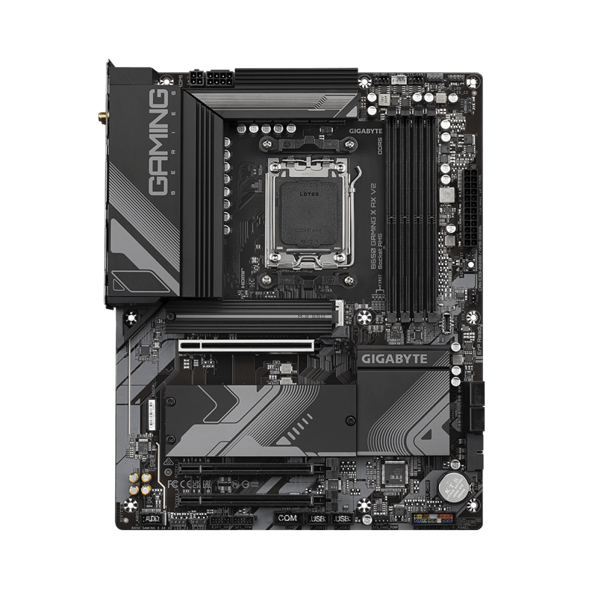 Placa Mãe Gigabyte B650 Gaming X AX V2, Chipset B650, WIFI, AMD AM5, ATX, DDR5