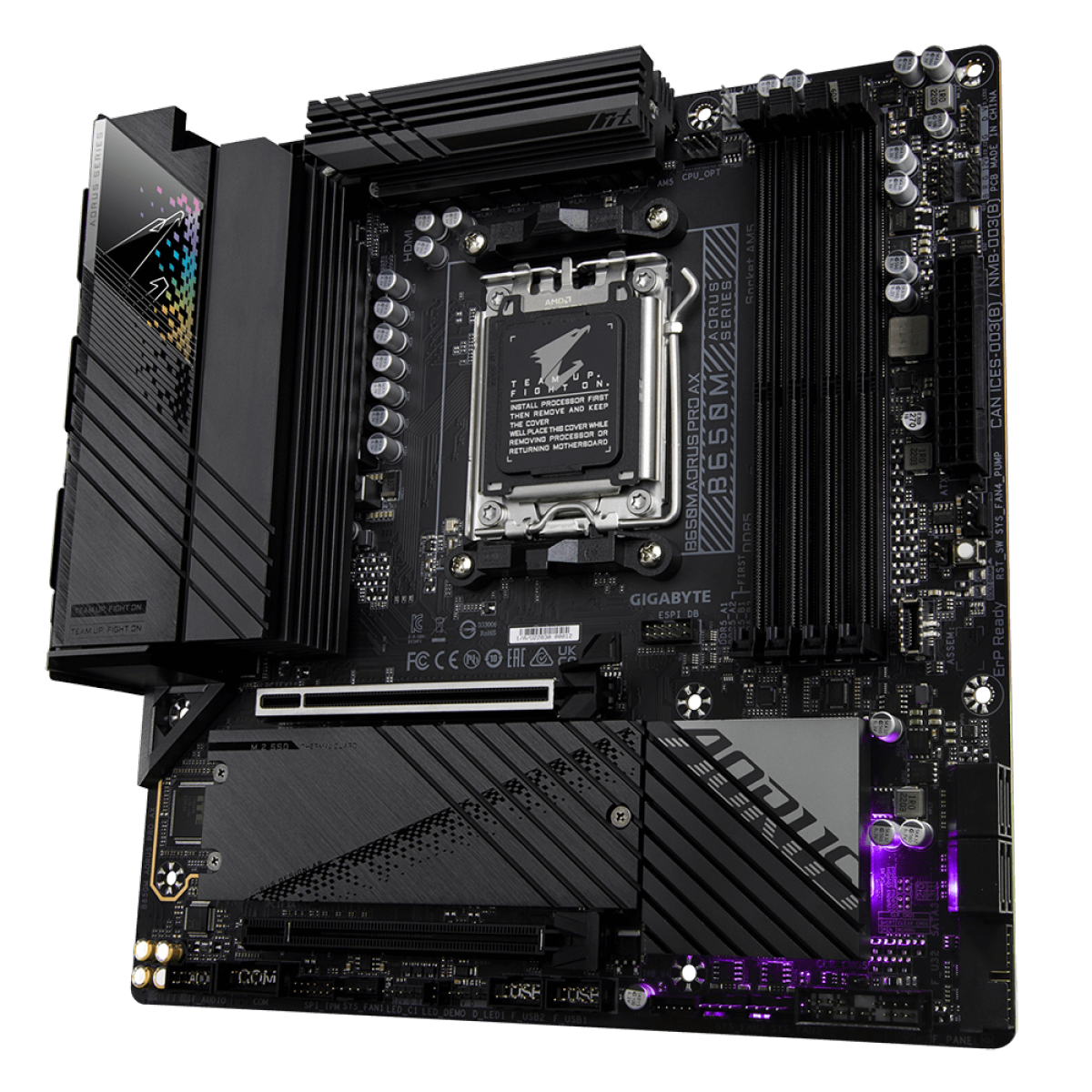 Placa Mãe Gigabyte B650M Aorus Pro AX, Chipset B650, WiFi, AMD AM5 ...