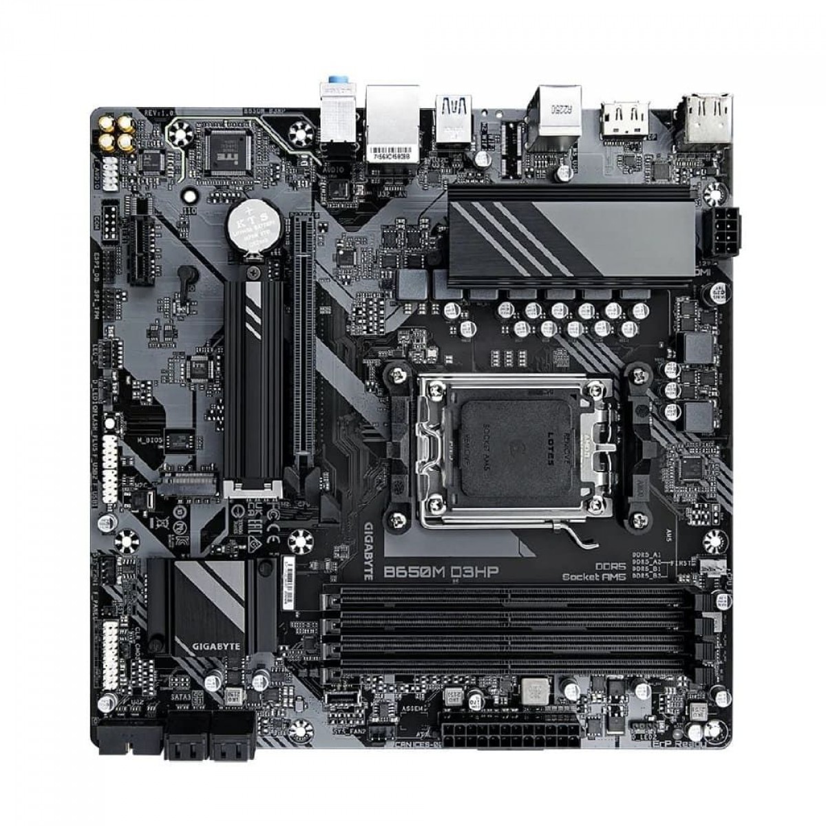 Placa Mãe Gigabyte B650M D3HP, Chipset B650, AMD AM5, MATX, DDR5 - OPEN BOX