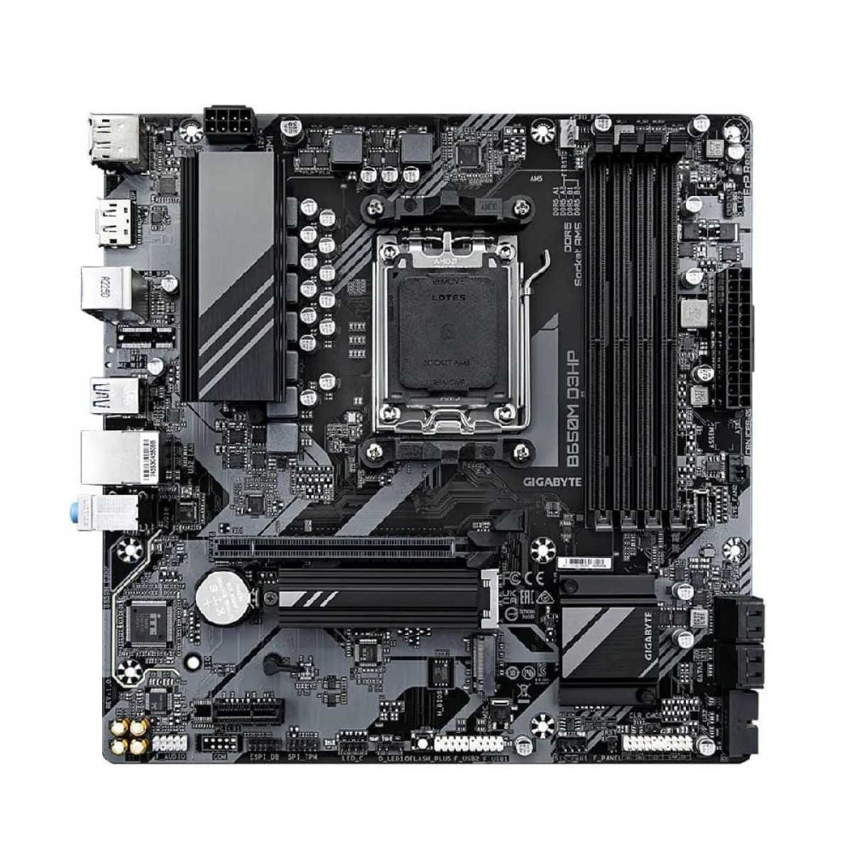 Placa Mãe Gigabyte B650M D3HP, Chipset B650, AMD AM5, MATX, DDR5 - OPEN BOX