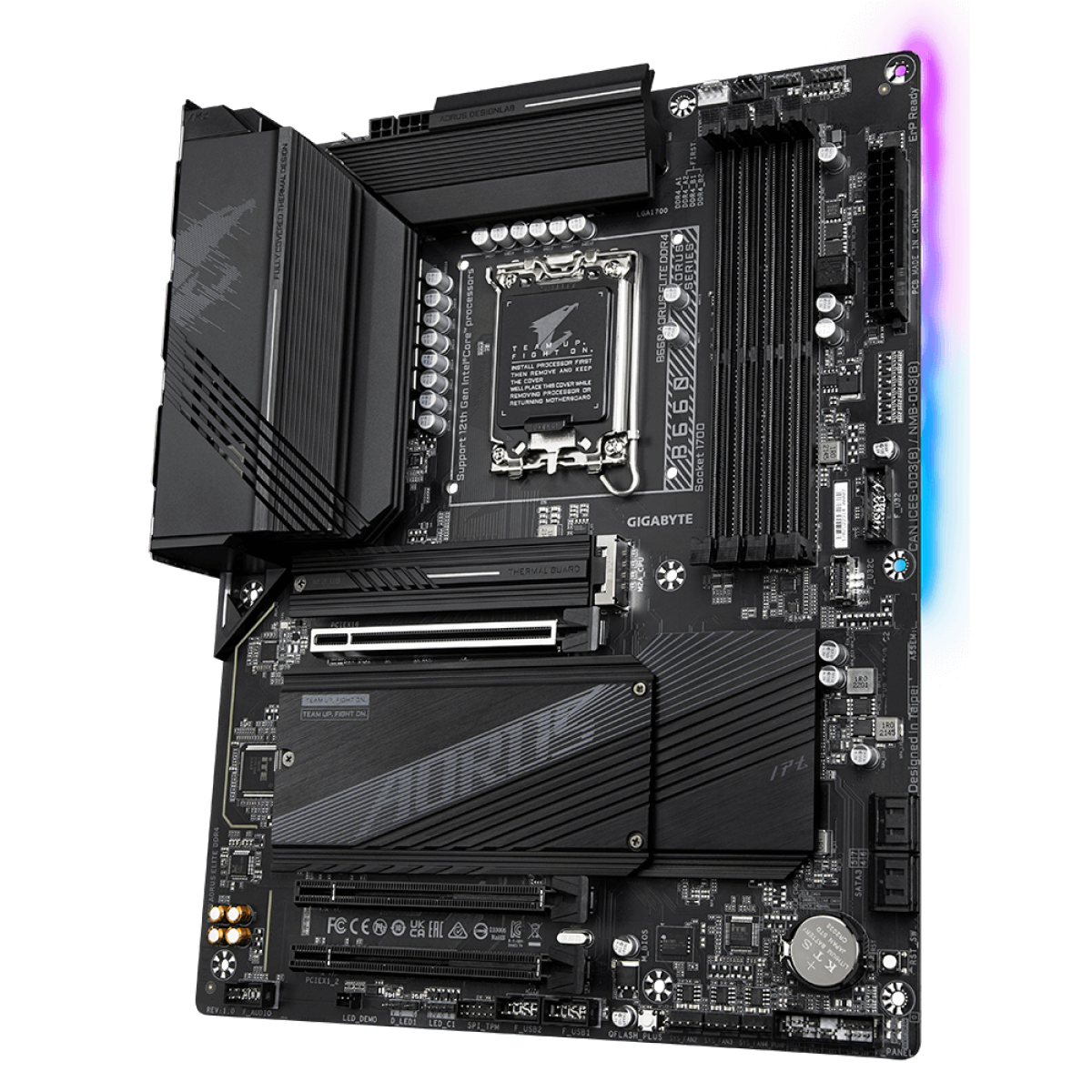 Placa Mãe Gigabyte B660 Aorus Elite DDR4, Chipset B660, Intel LGA 1700, ATX, DDR4