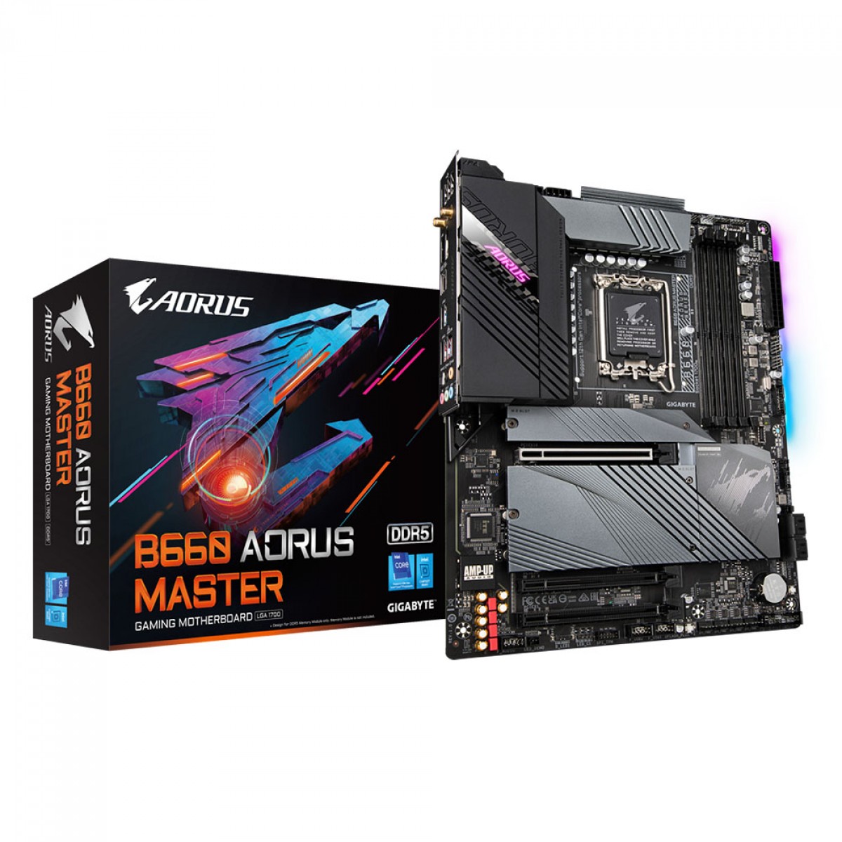 Placa Mãe Gigabyte B660 Aorus Master DDR5, Chipset B660, Intel LGA 1700, ATX, DDR5