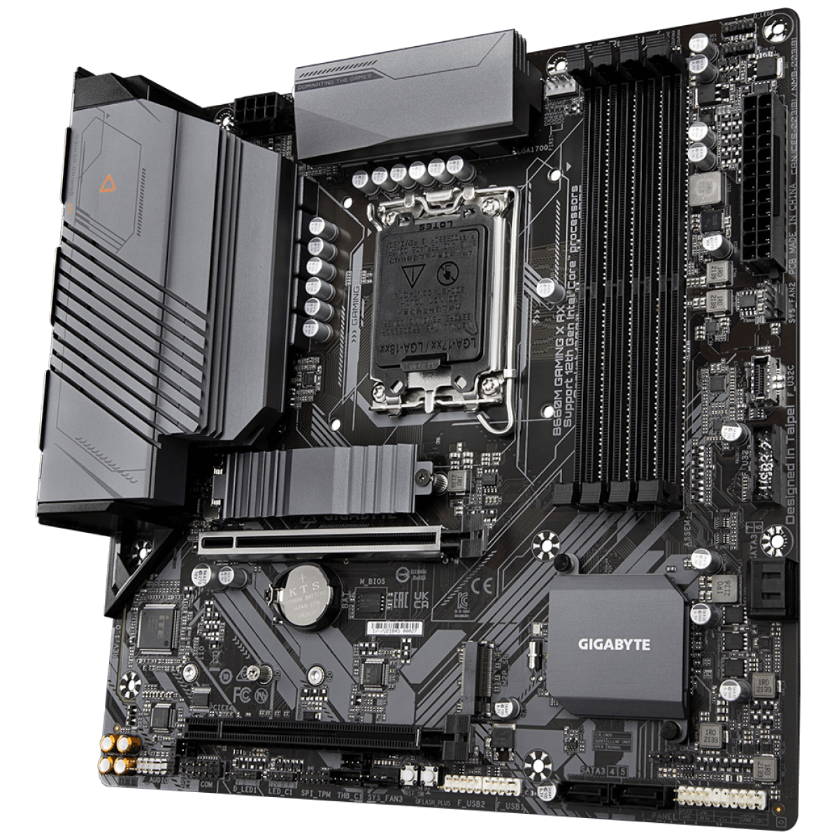 Placa Mãe Gigabyte B660M Gaming X AX, Chipset B660 WIFI, Intel LGA 1700, M-ATX, DDR5