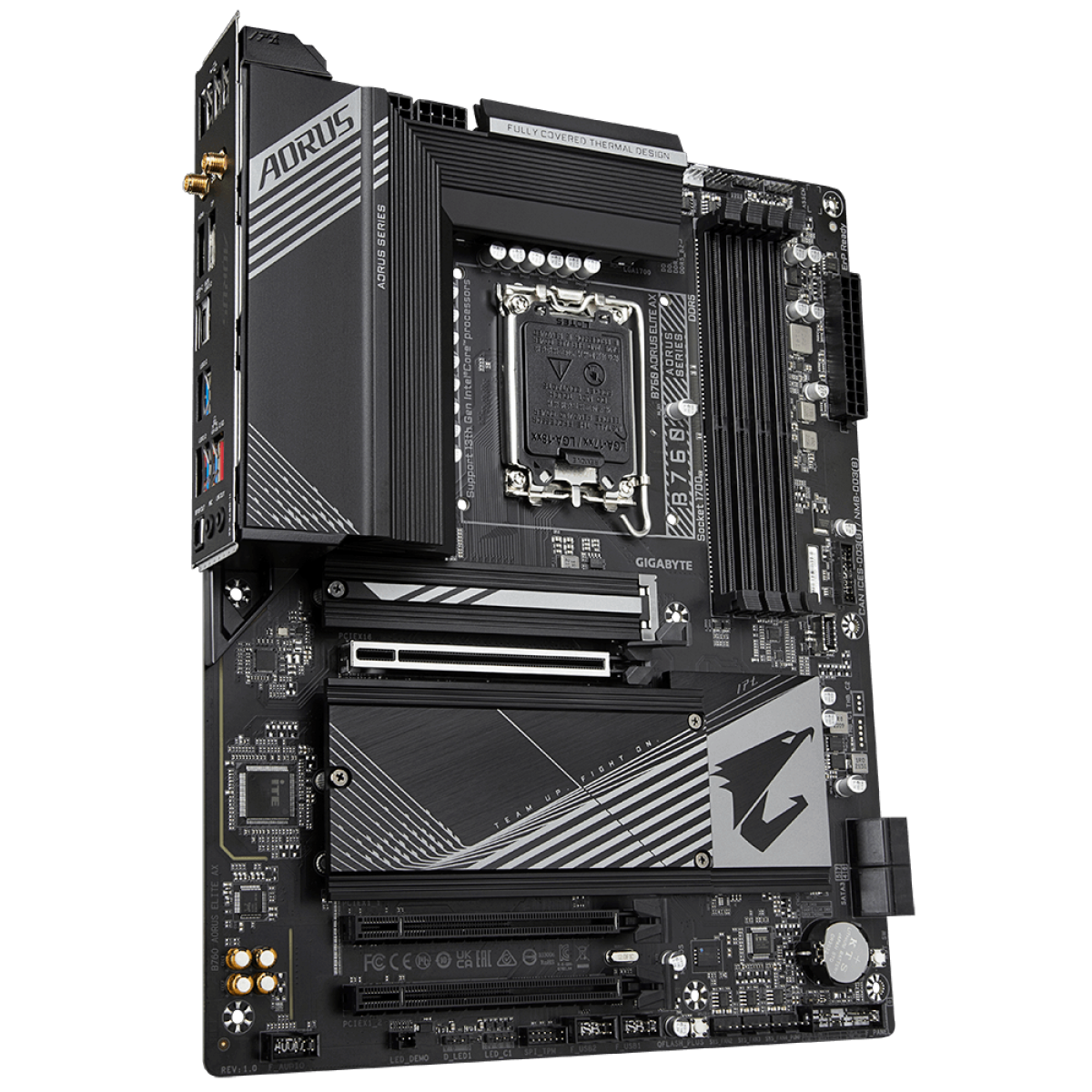 Placa Mãe Gigabyte B760 Aorus Elite AX, Chipset B760, Intel LGA 1700, ATX, DDR5