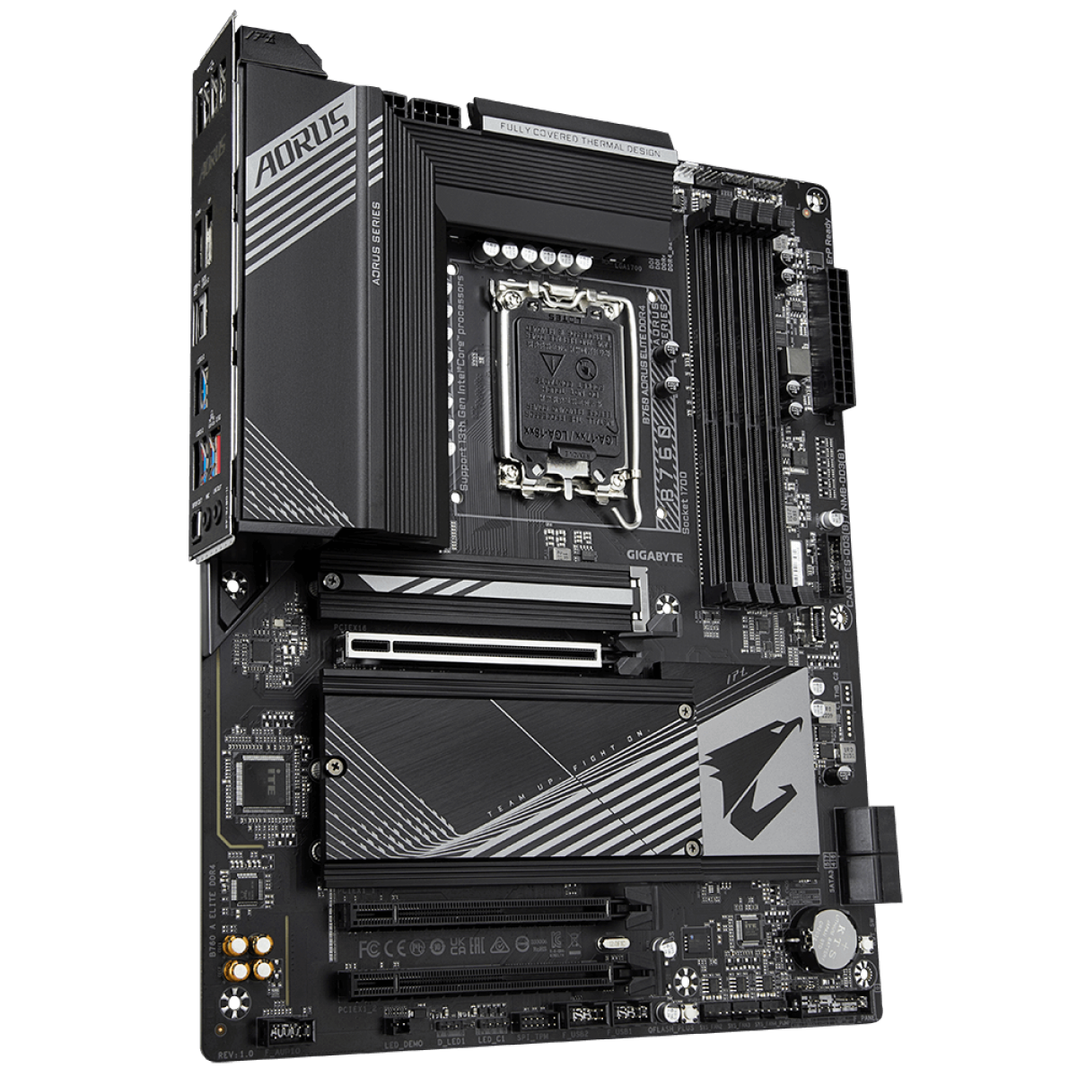 Placa Mãe Gigabyte B760 Aorus Elite DDR4, Chipset B760, Intel LGA 1700, ATX, DDR4
