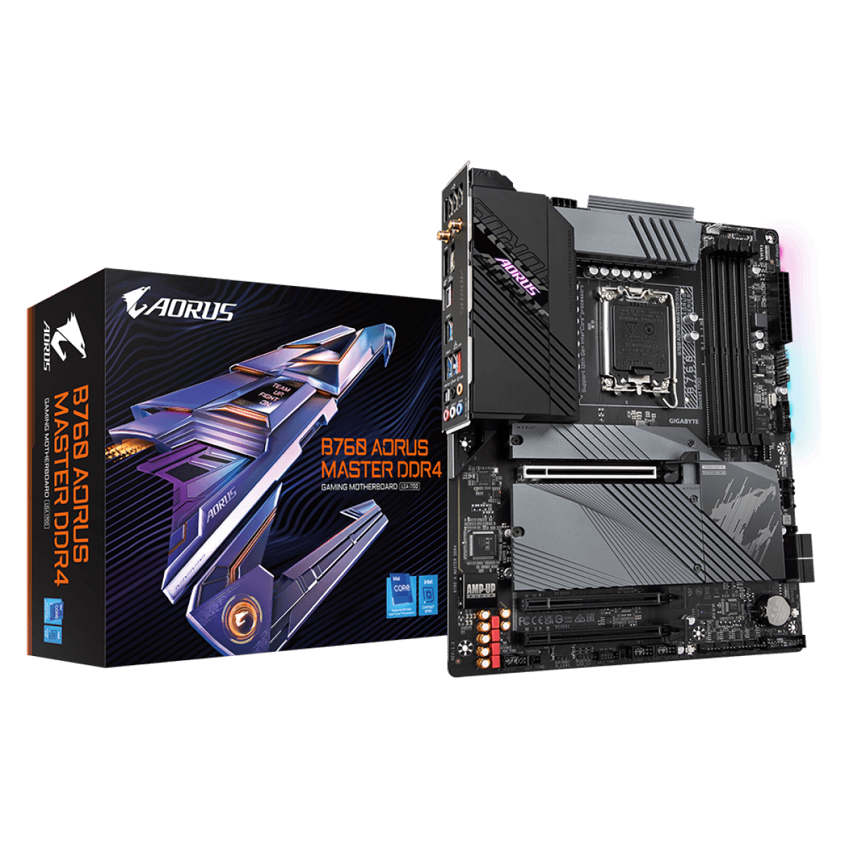 Placa Mãe Gigabyte B760 Aorus Master DDR4, Chipset B760, Intel LGA 1700, ATX, DDR4