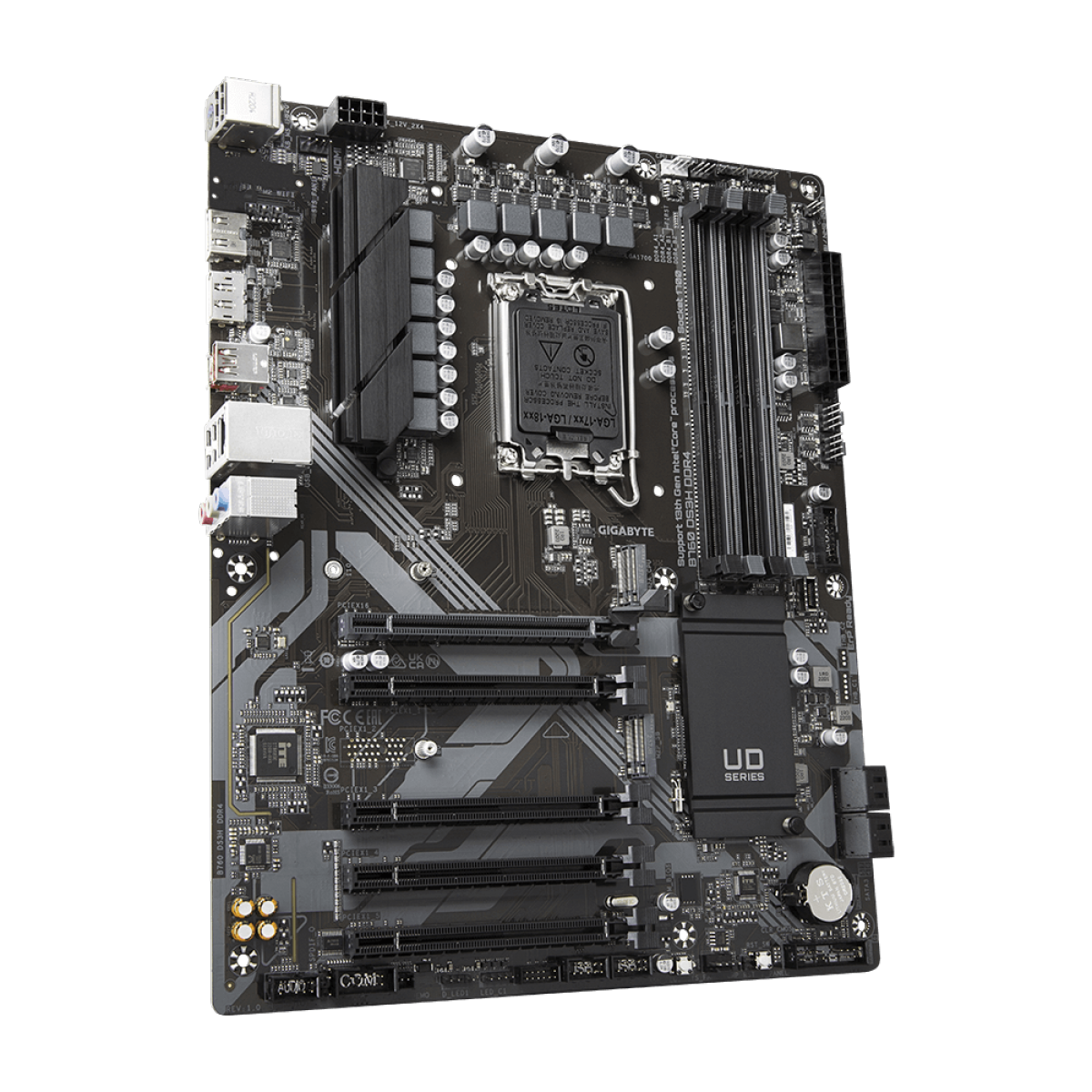 Placa Mãe Gigabyte B760 DS3H AX DDR4, Chipset B760, Intel LGA 1700, ATX, DDR4