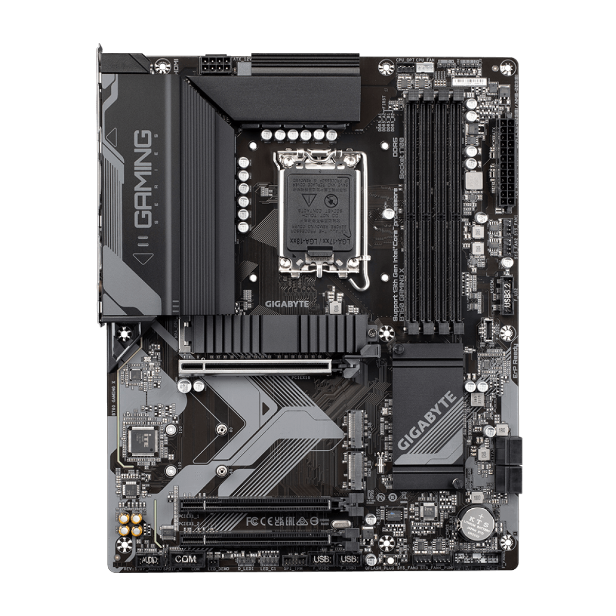 Placa Mãe Gigabyte B760 Gaming X, Chipset B760, Intel LGA 1700, ATX, DDR5