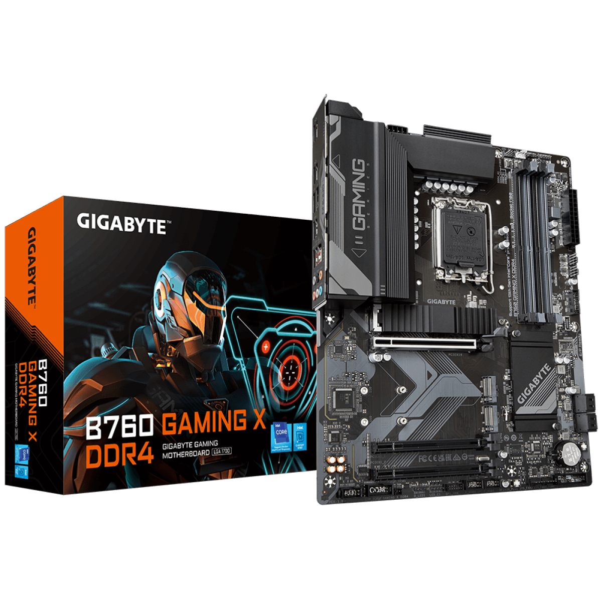 Placa Mãe Gigabyte B760 Gaming X DDR4, Chipset B760, Intel LGA 1700, ATX, DDR4
