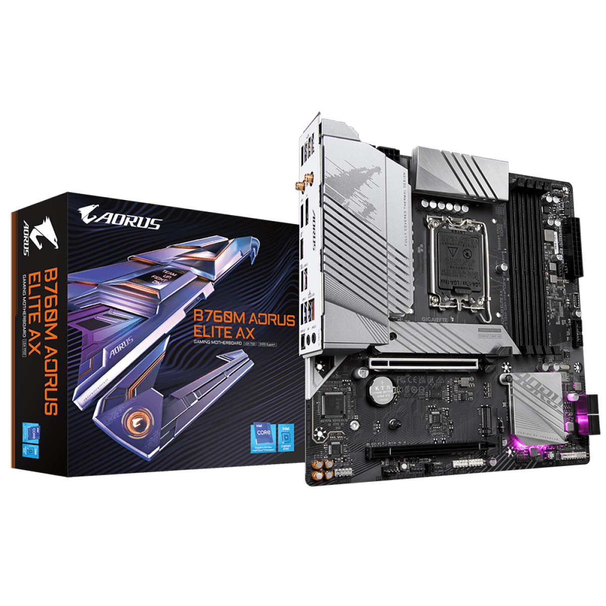 Placa M E Gigabyte B M Aorus Elite Ax Wi Fi Chipset B Intel Lga Matx Ddr