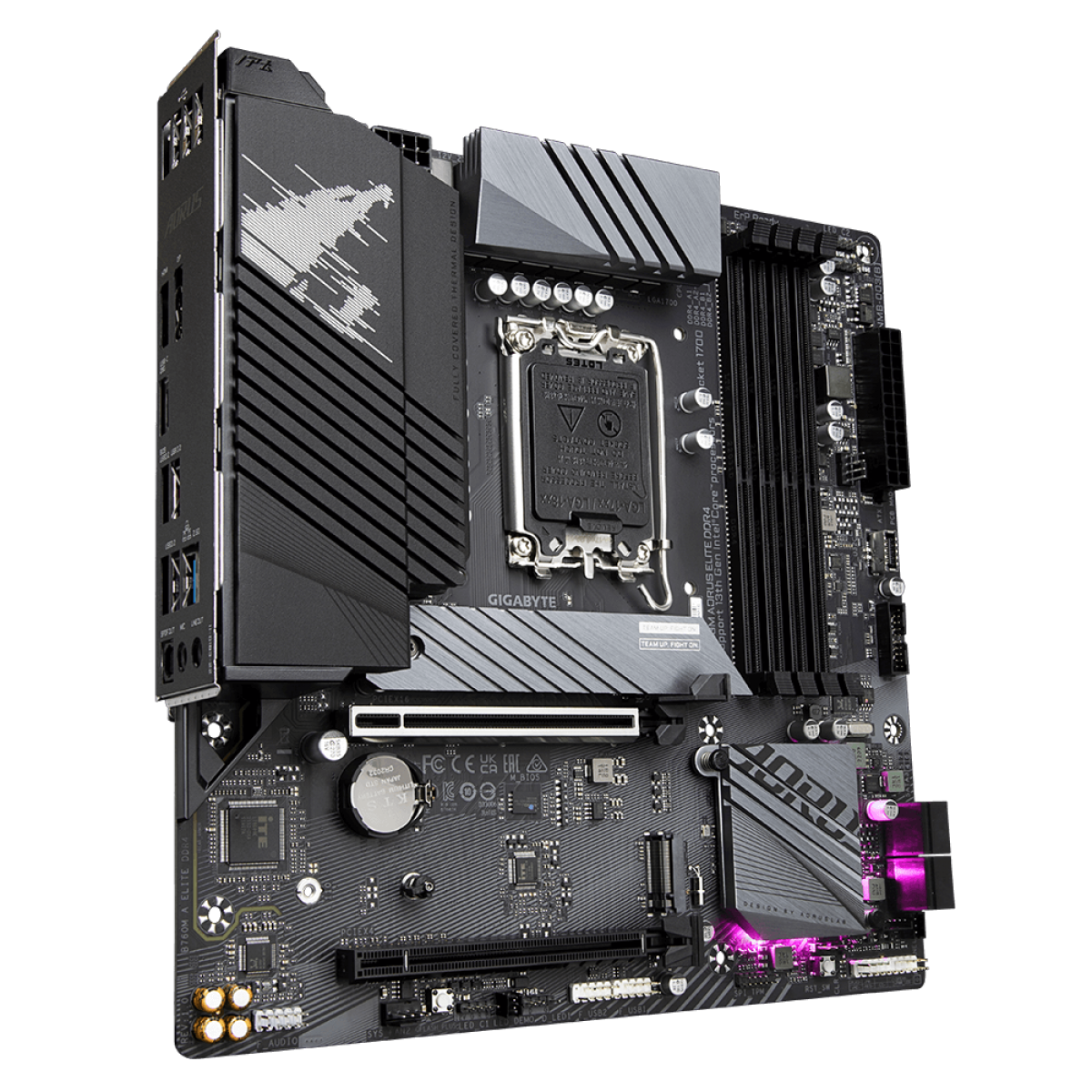 Placa Mãe Gigabyte B760M Aorus Elite DDR4, Chipset B760, Intel LGA 1700, mATX, DDR4 - OPEN BOX