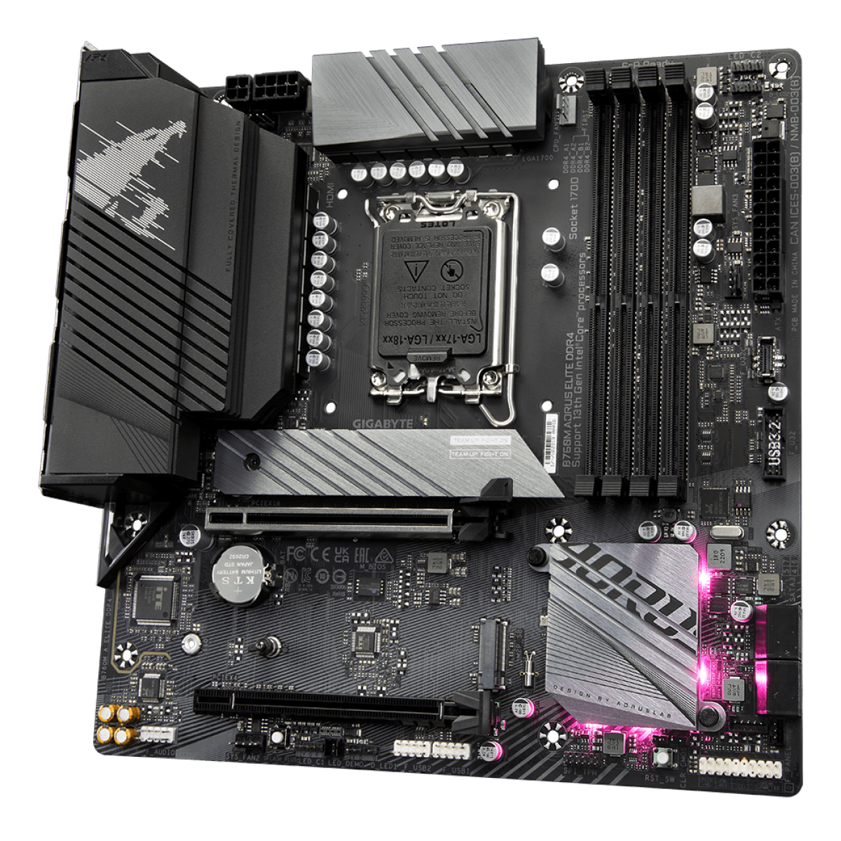 Placa Mãe Gigabyte B760M Aorus Elite DDR4, Chipset B760, Intel LGA 1700, mATX, DDR4 - OPEN BOX