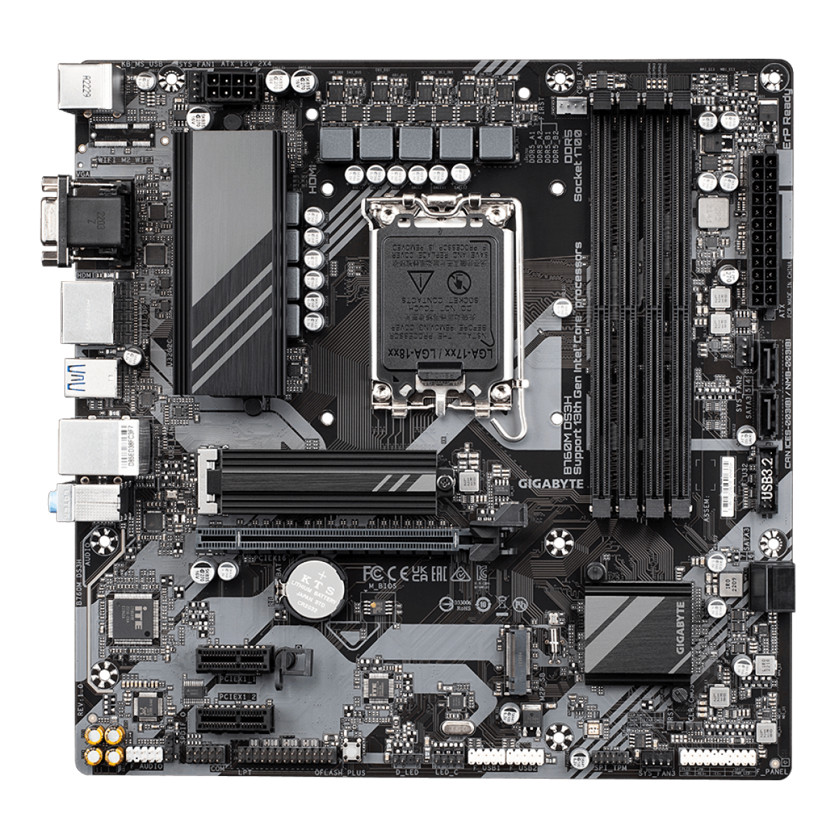 Motherboard Gigabyte B760m Ds3h Ddr4, Lga 1700 | Cuotas sin interés