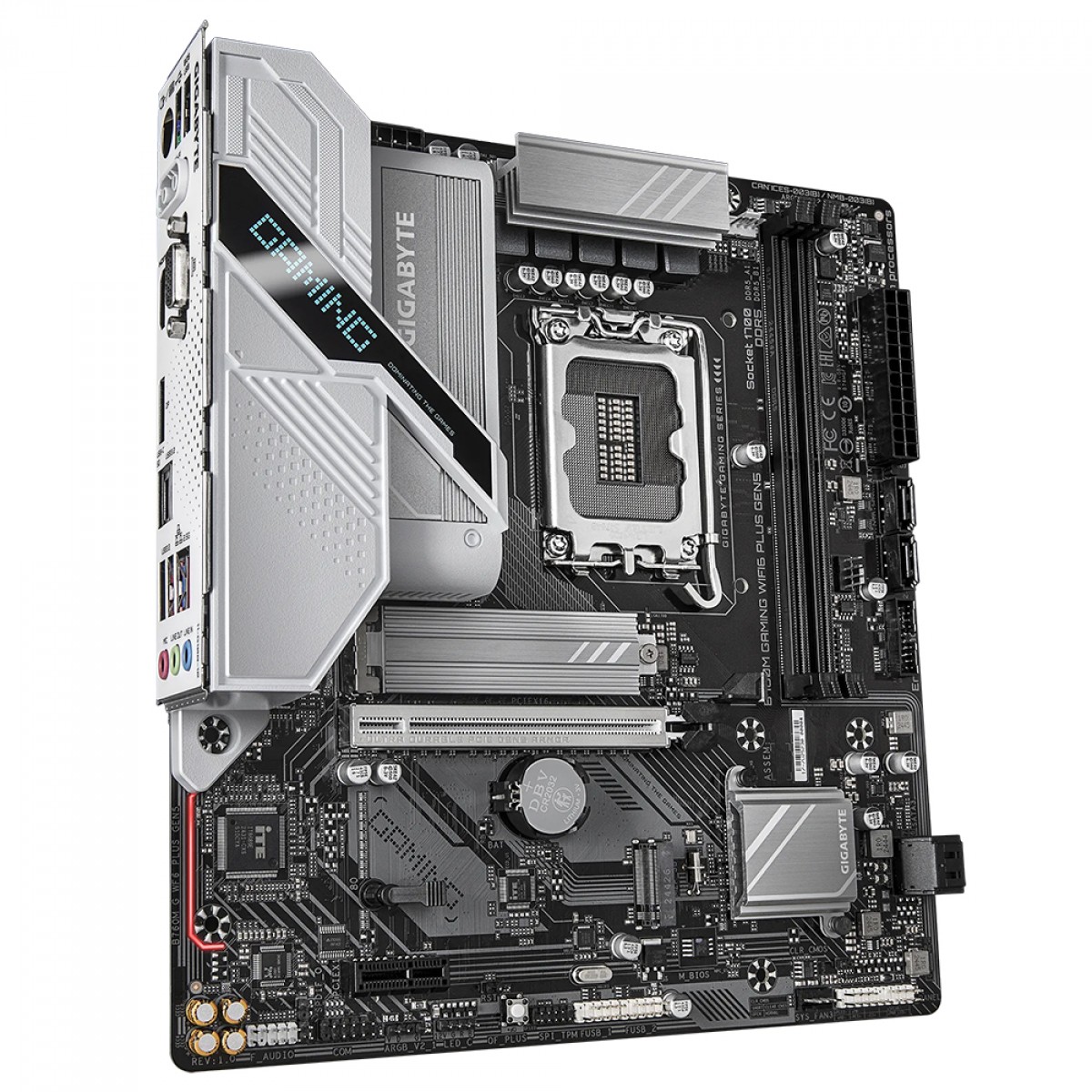 Placa Mãe Gigabyte B760M Gaming WIFI Plus GEN5, Chipset B760, Intel LGA 1700, mATX, DDR5